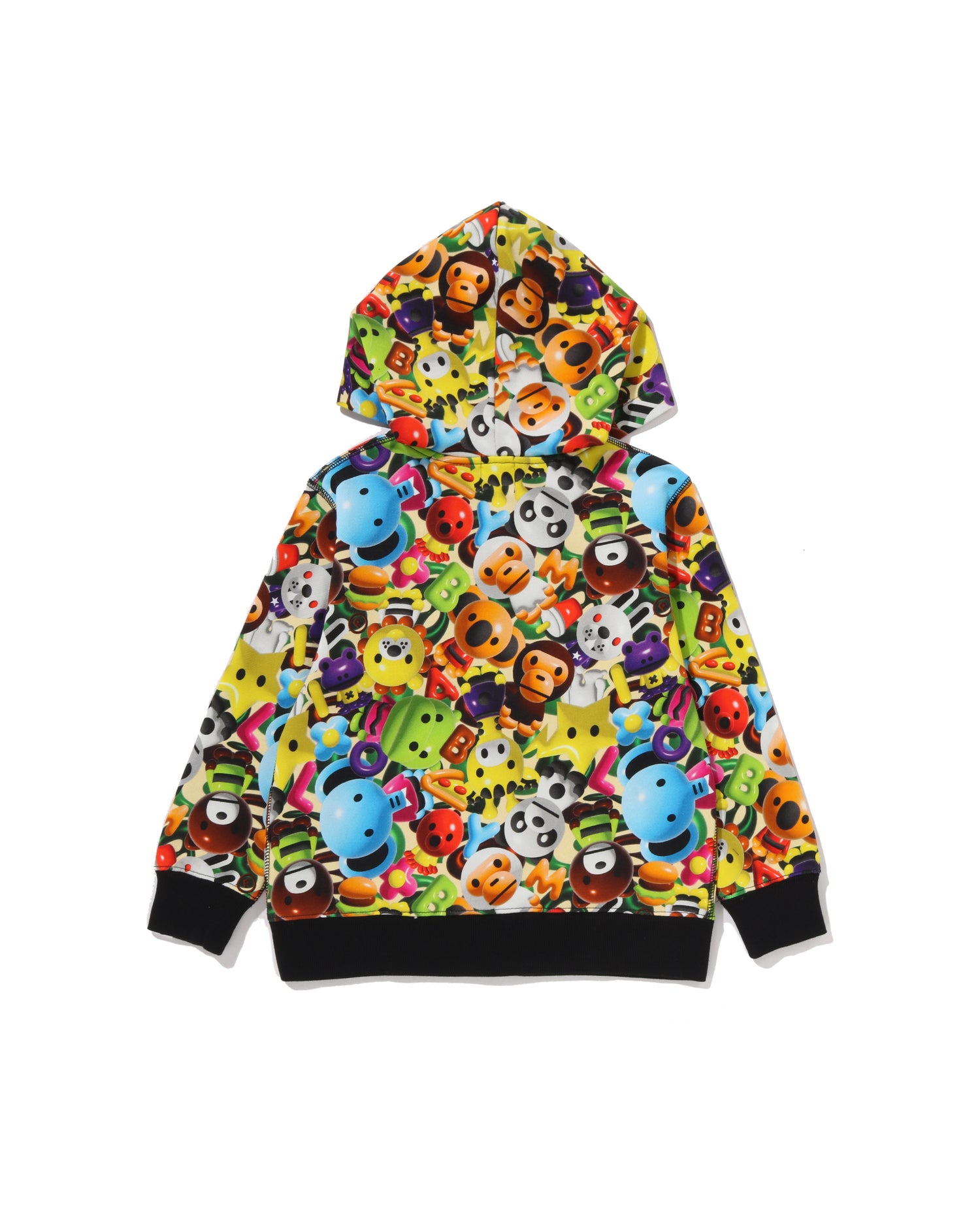 A BATHING APE® Kids 3D Milo All Friends Zip Hoodie | Bape official