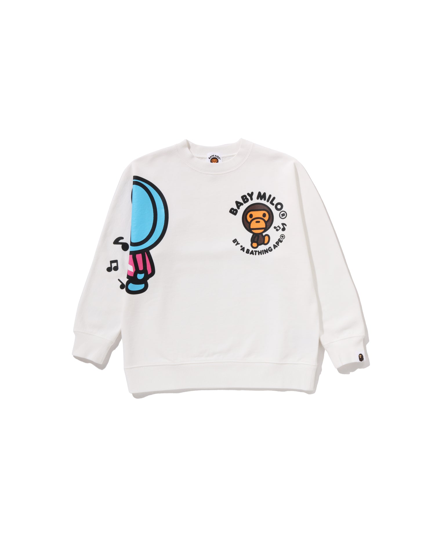 A BATHING APE® Kids Baby Milo Eleph Crewneck Sweatshirt | Bape