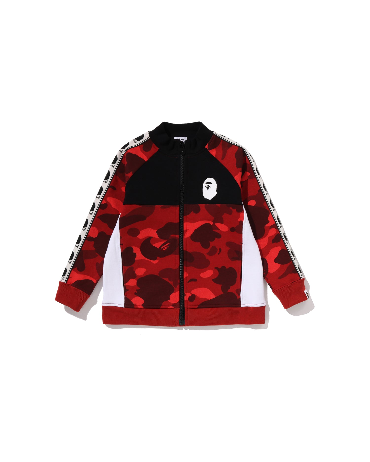 A BATHING APE® Kids Color Camo BAPE Tape Track Jacket | Bape