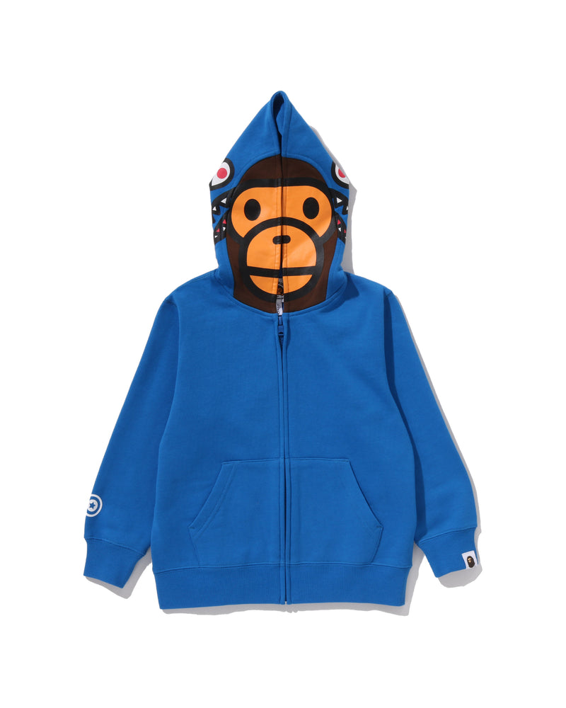 A BATHING APE® Kids Milo Shark Zip Hoodie | Bape official website 