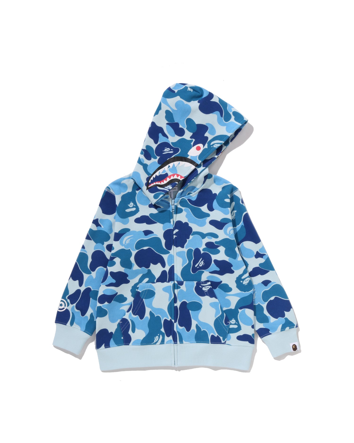 BAPE ABC milo camo crazy hoodie　マイロ　パーカー A BATHING APE® Kids Abc Camo Milo Shark Zip Hoodie | Bape official