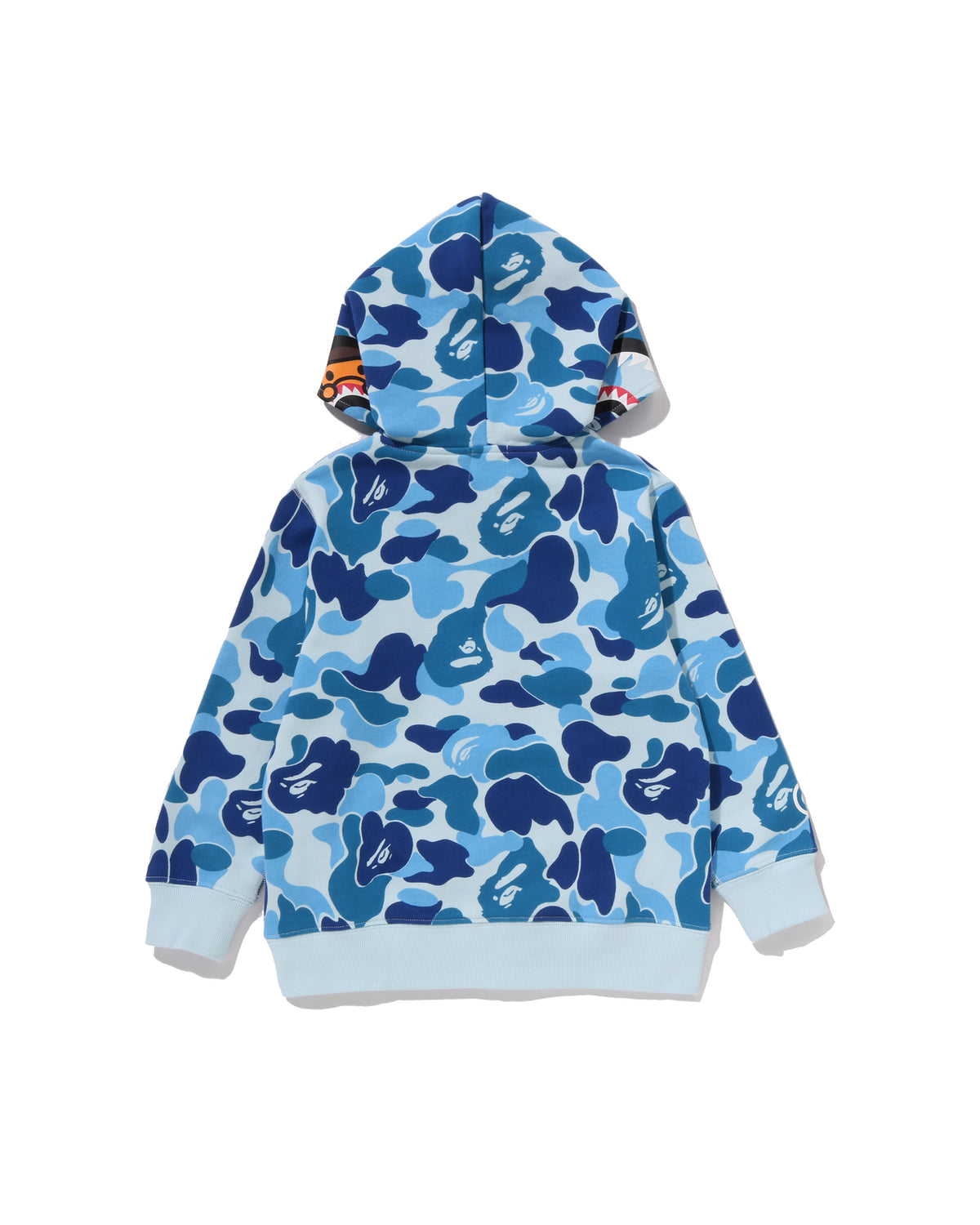 A BATHING APE® Kids Abc Camo Milo Shark Zip Hoodie | Bape official ...