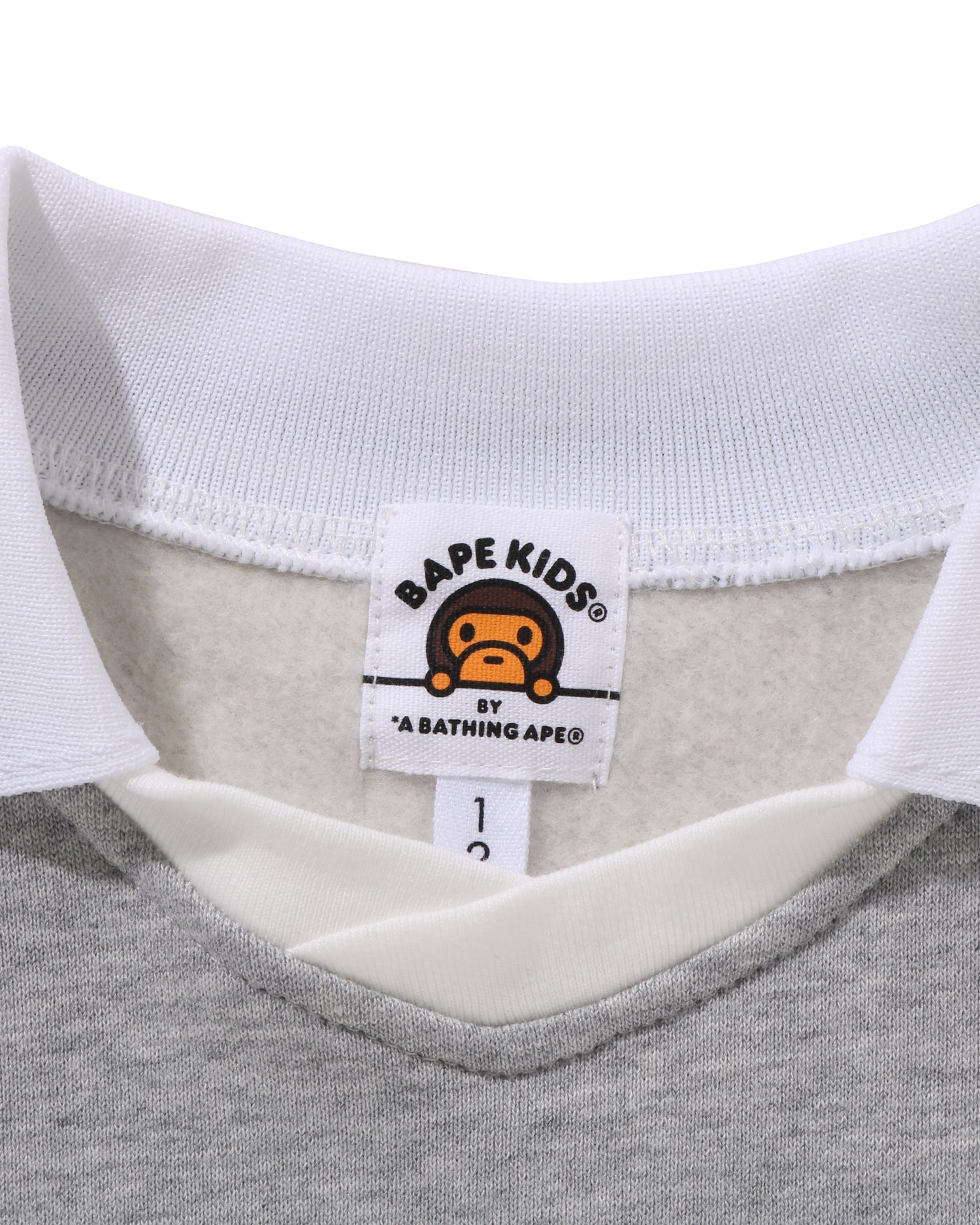 A BATHING APE® Kids BAPE Tape Relaxed Fit Crewneck