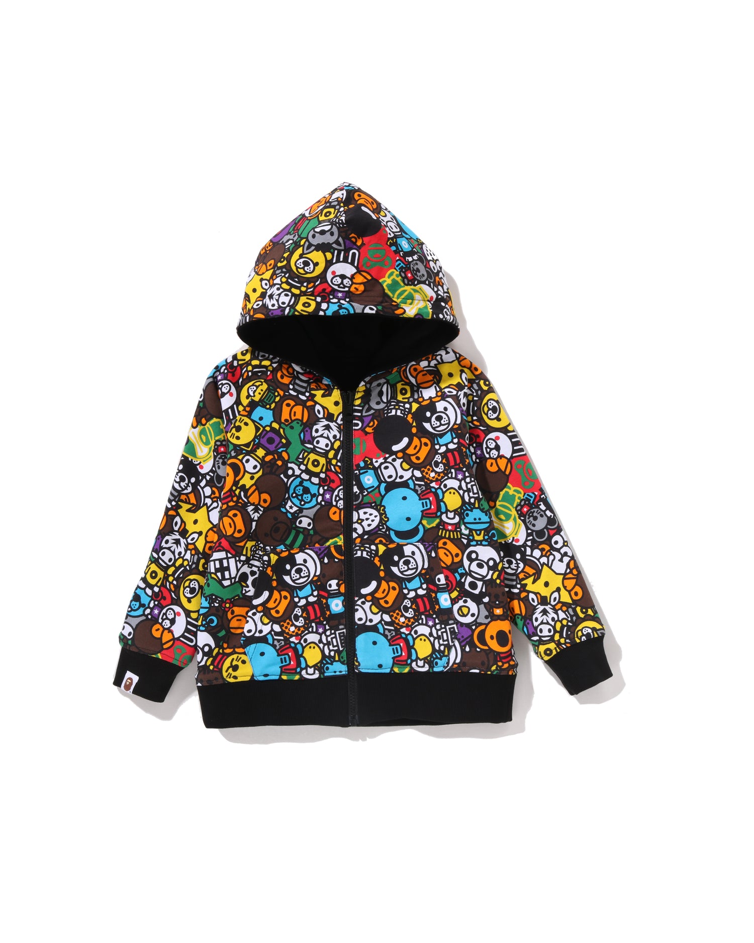 A BATHING APE® Kids Baby Milo Pattern Reversible Zip Hoodie | Bape
