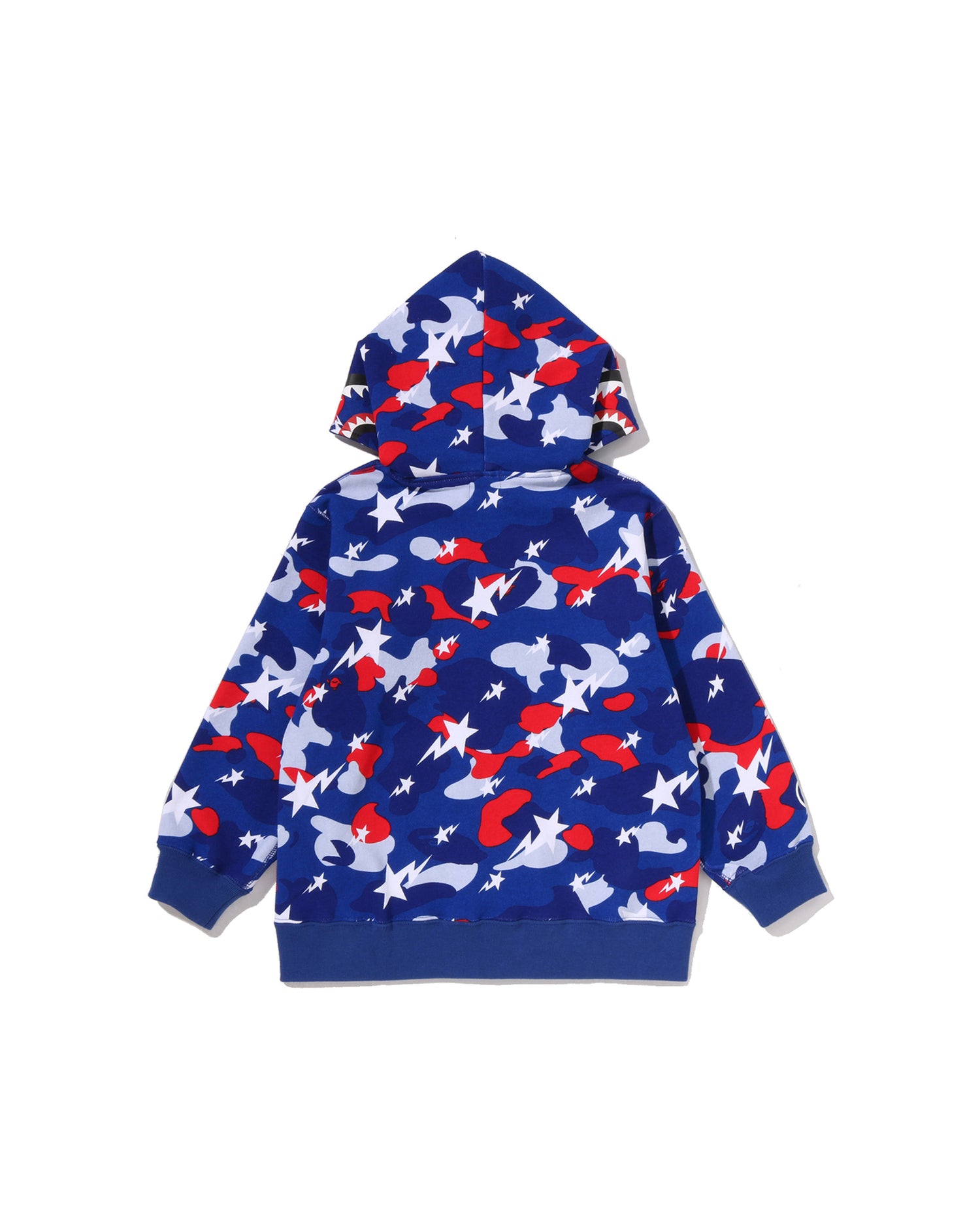 A BATHING APE® Kids STA Strike Camo Shark Zip Hoodie | Bape
