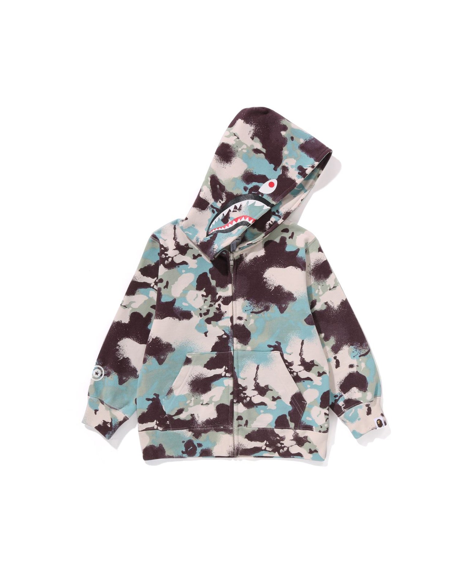 A BATHING APE - babyshark 2014 Swarovski Shark full zip hoodie BAPE a bathing ape