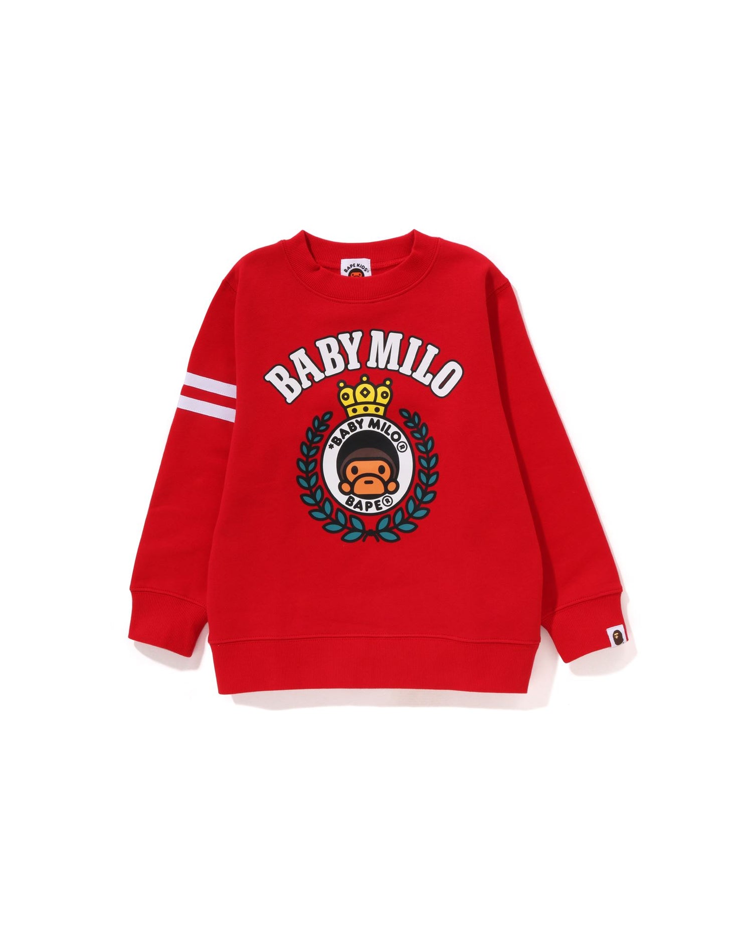 A BATHING APE® Baby Milo Emblem Crewneck | Bape official
