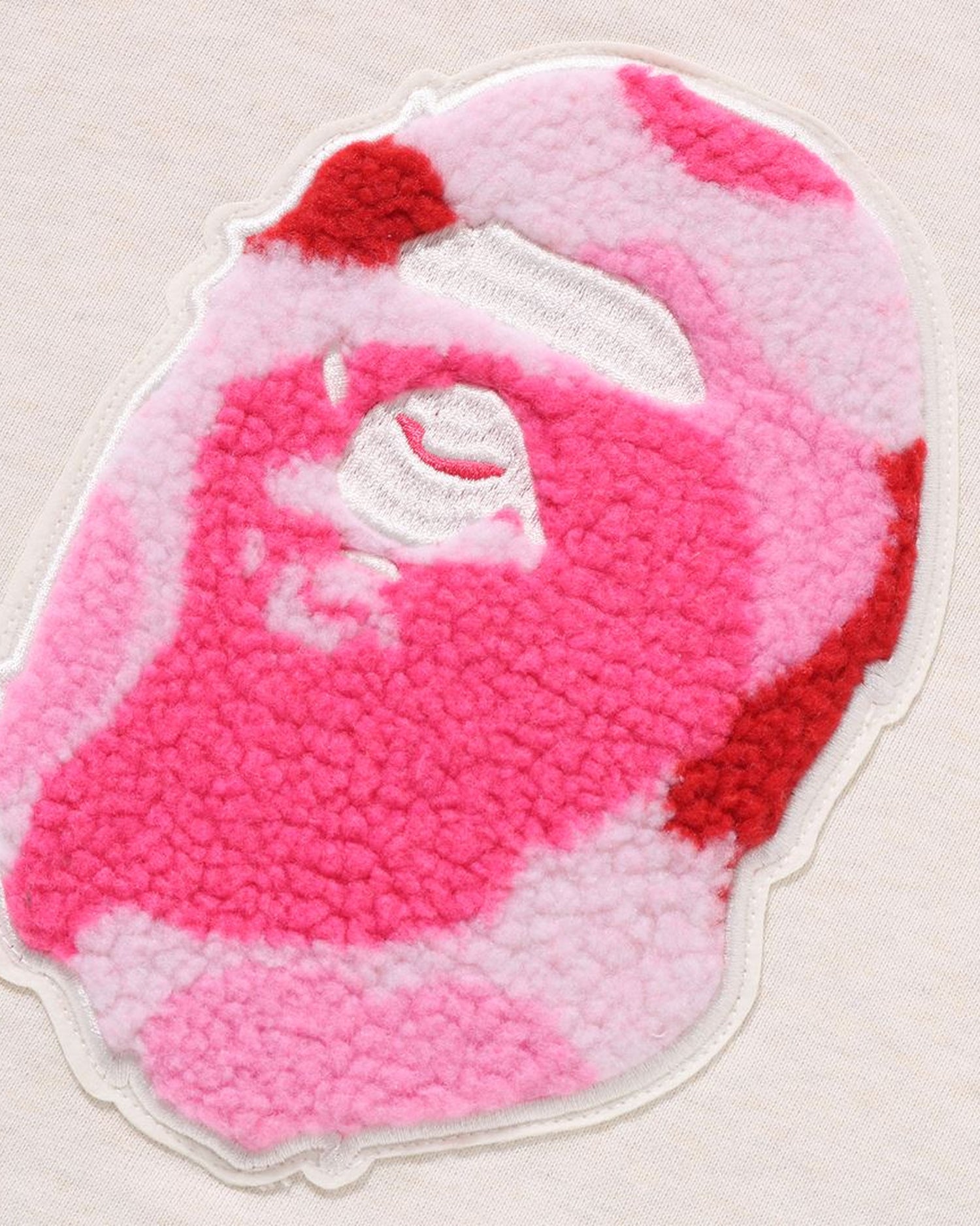 A BATHING APE® Kids Abc Camo Boa Patch Crewneck Sweatshirt