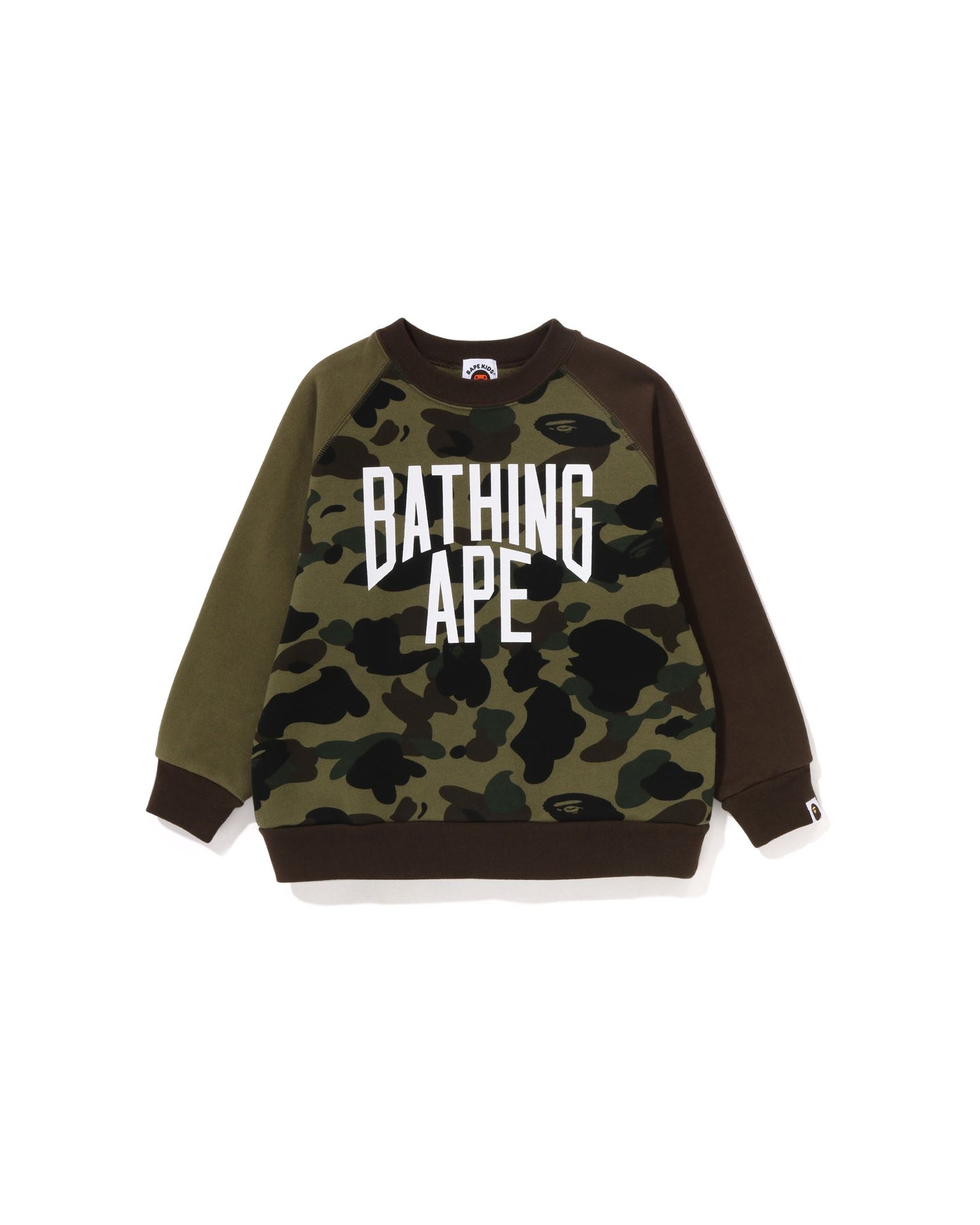 A BATHING APE® Kids 1st Camo Bathing Ape Loose Fit Crewneck