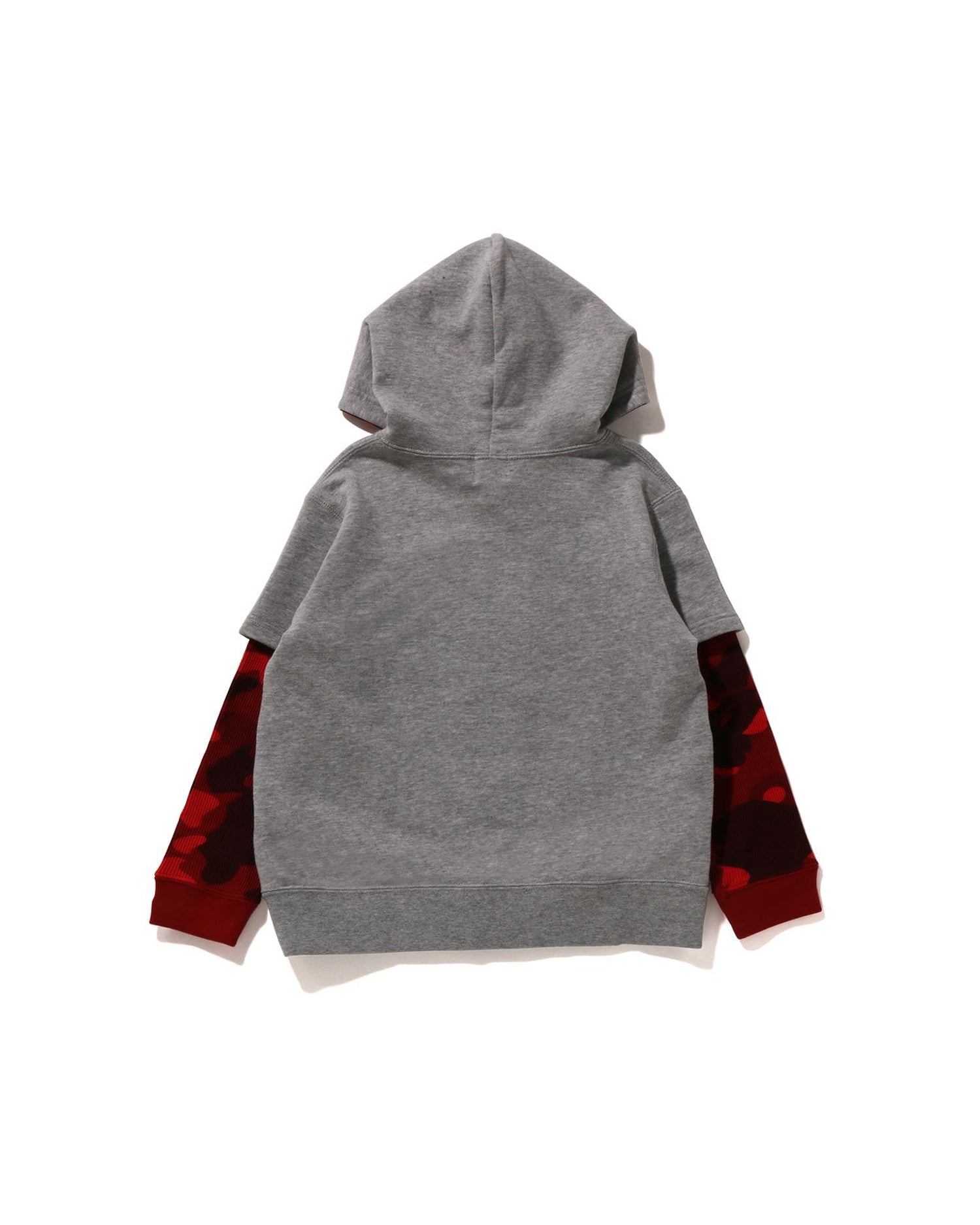 A BATHING APE® Kids Color Camo Ape Head Layered Pullover Hoodie