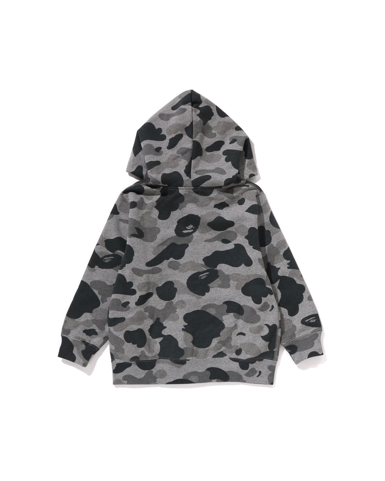 Kids Heather Gray Camo Zip Hoodie