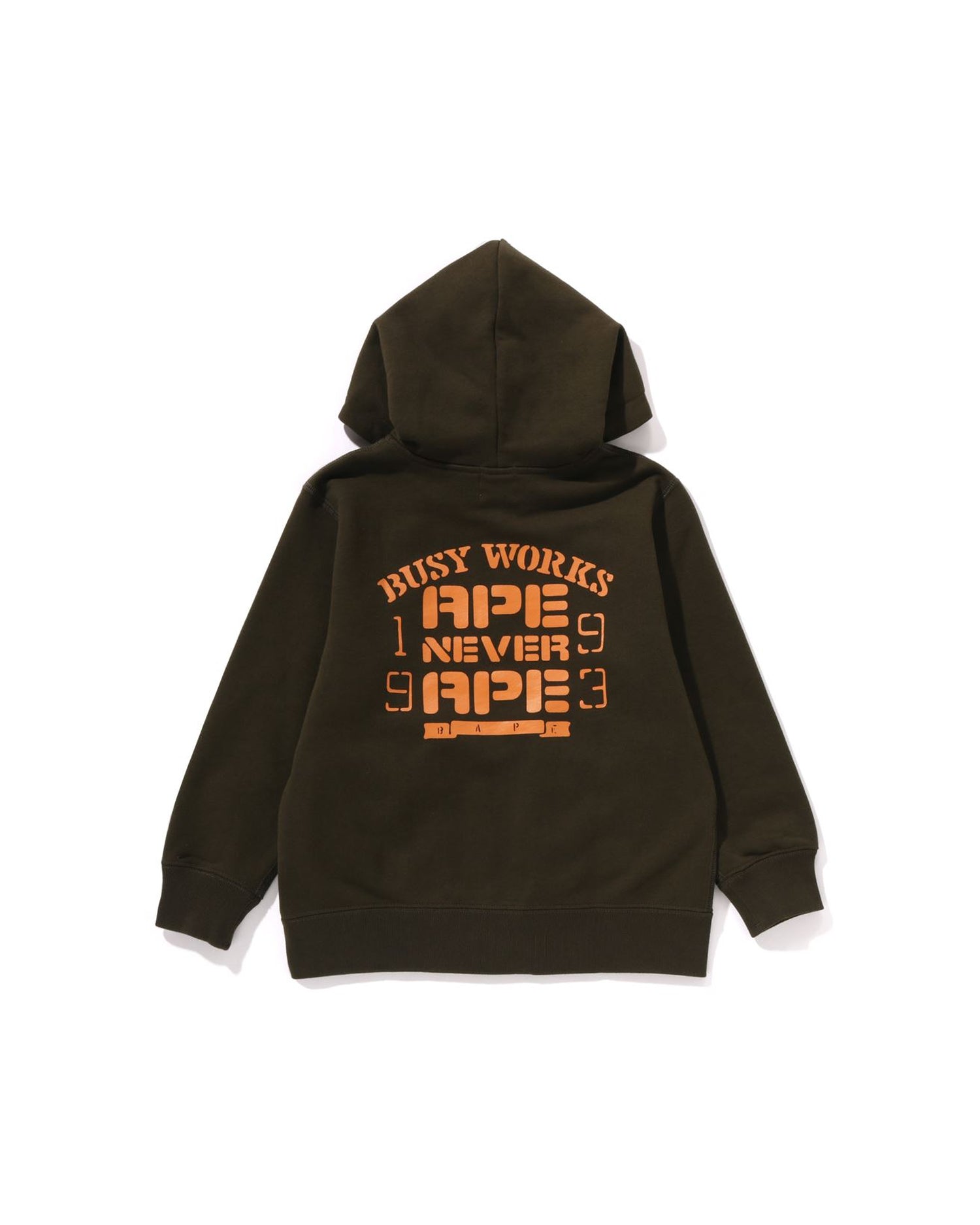 A BATHING APE® Kids Solid Camo Back Print Zip Hoodie | Bape