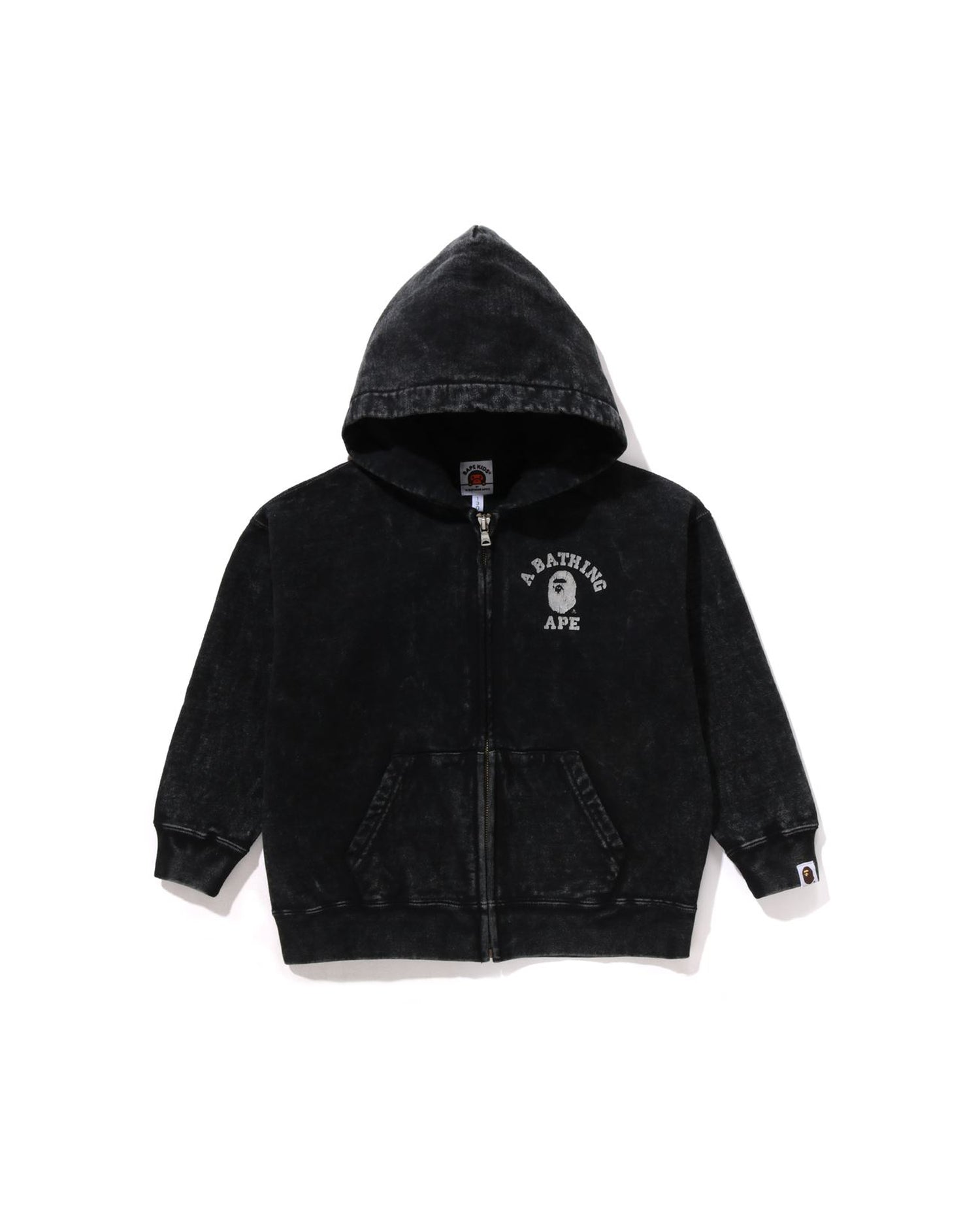 A BATHING APE® Kids College Overdye Zip Hoodie | Bape