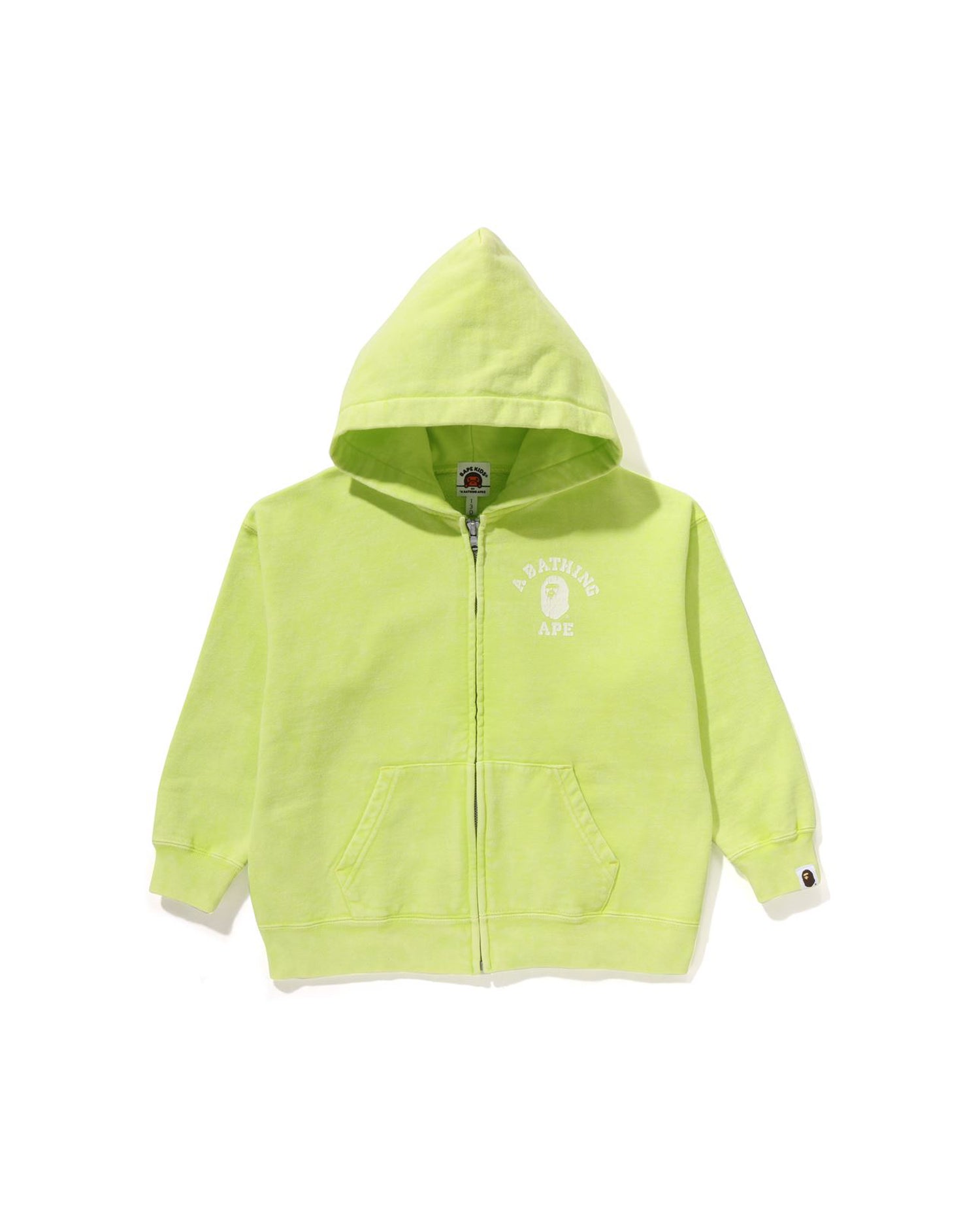 A BATHING APE® Kids College Overdye Zip Hoodie | Bape