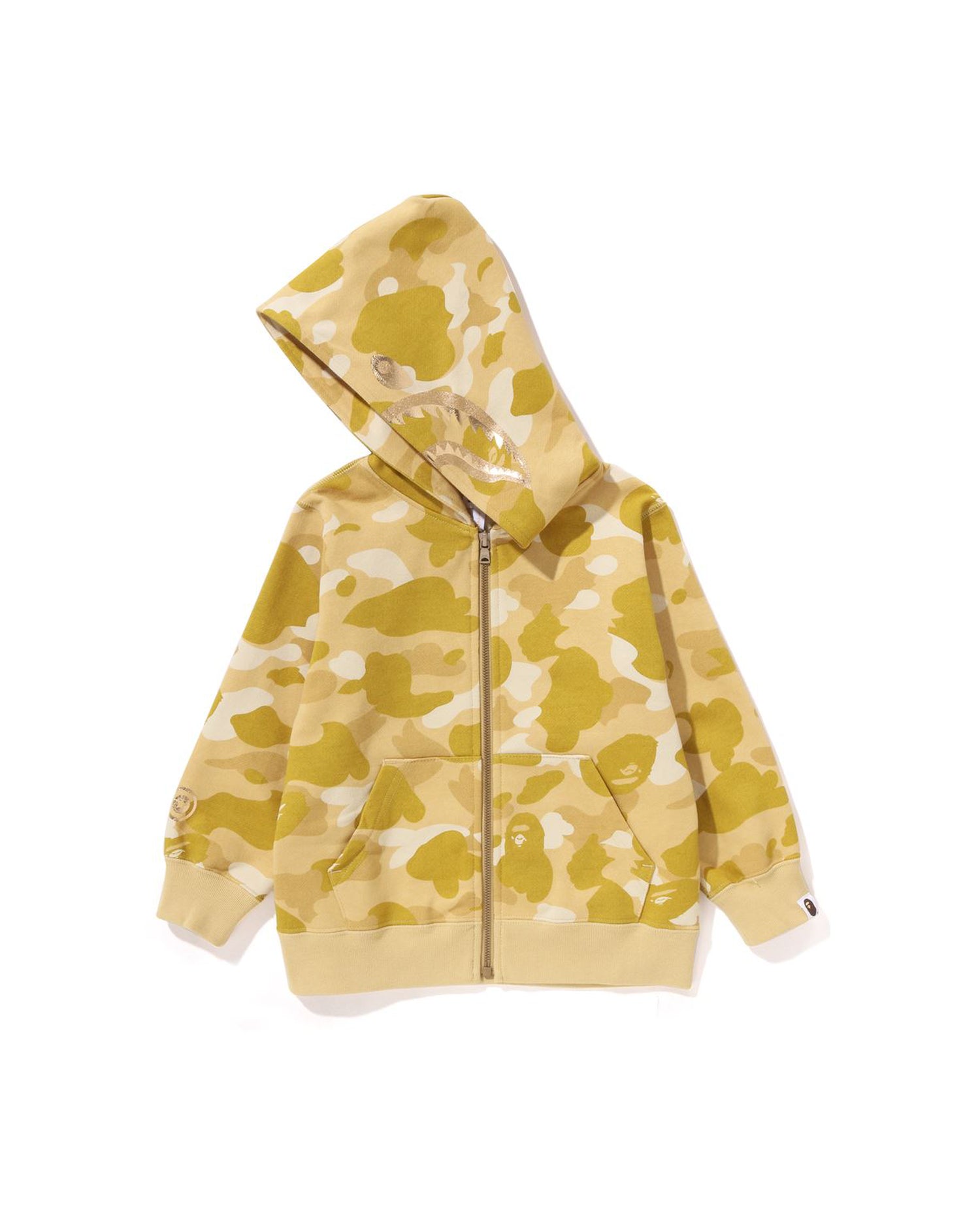 A BATHING APE® Kids Color Camo Shark Zip Hoodie | Bape