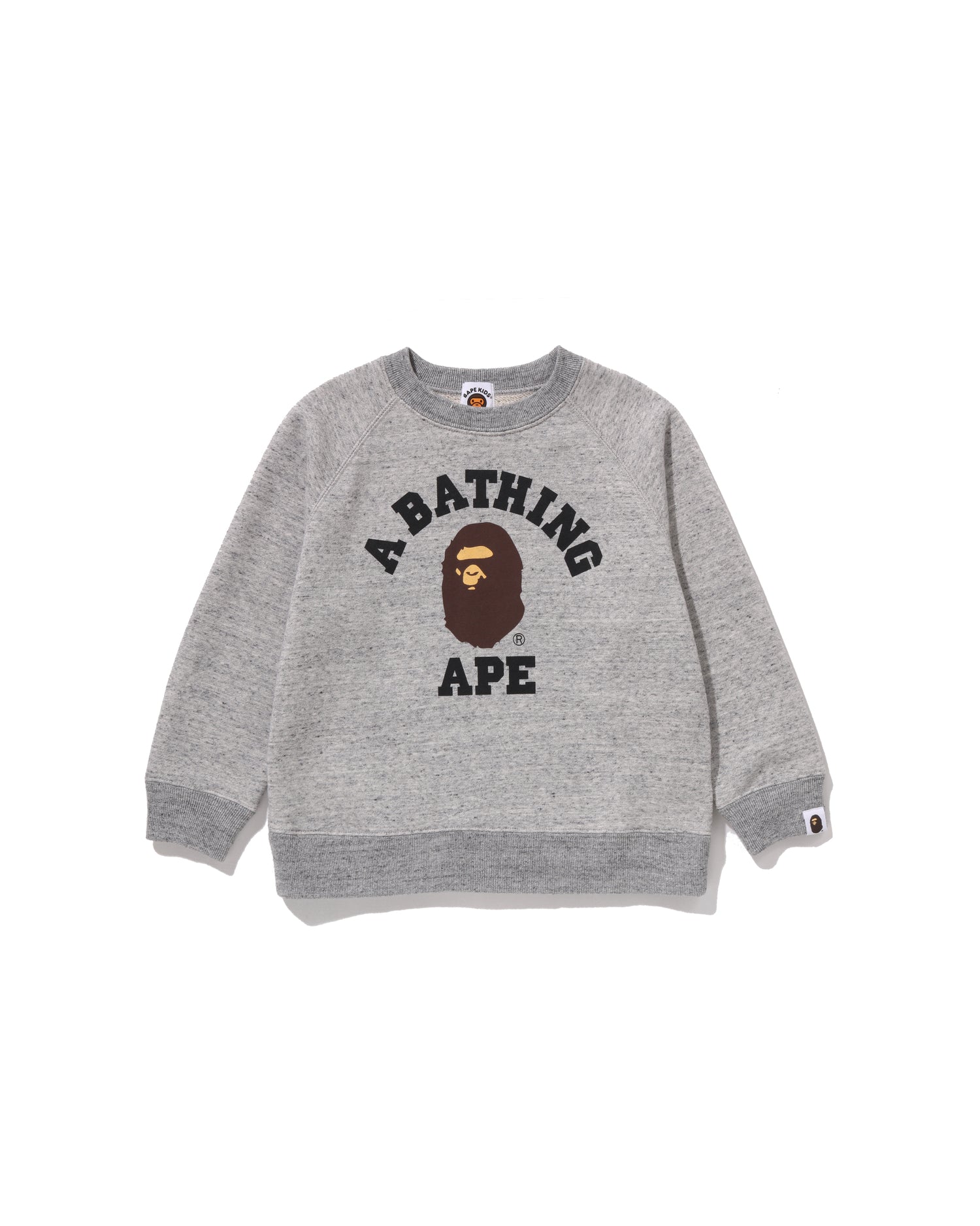 A BATHING APE® Kids College Relaxed Fit Crewneck Sweatshirt | Bape