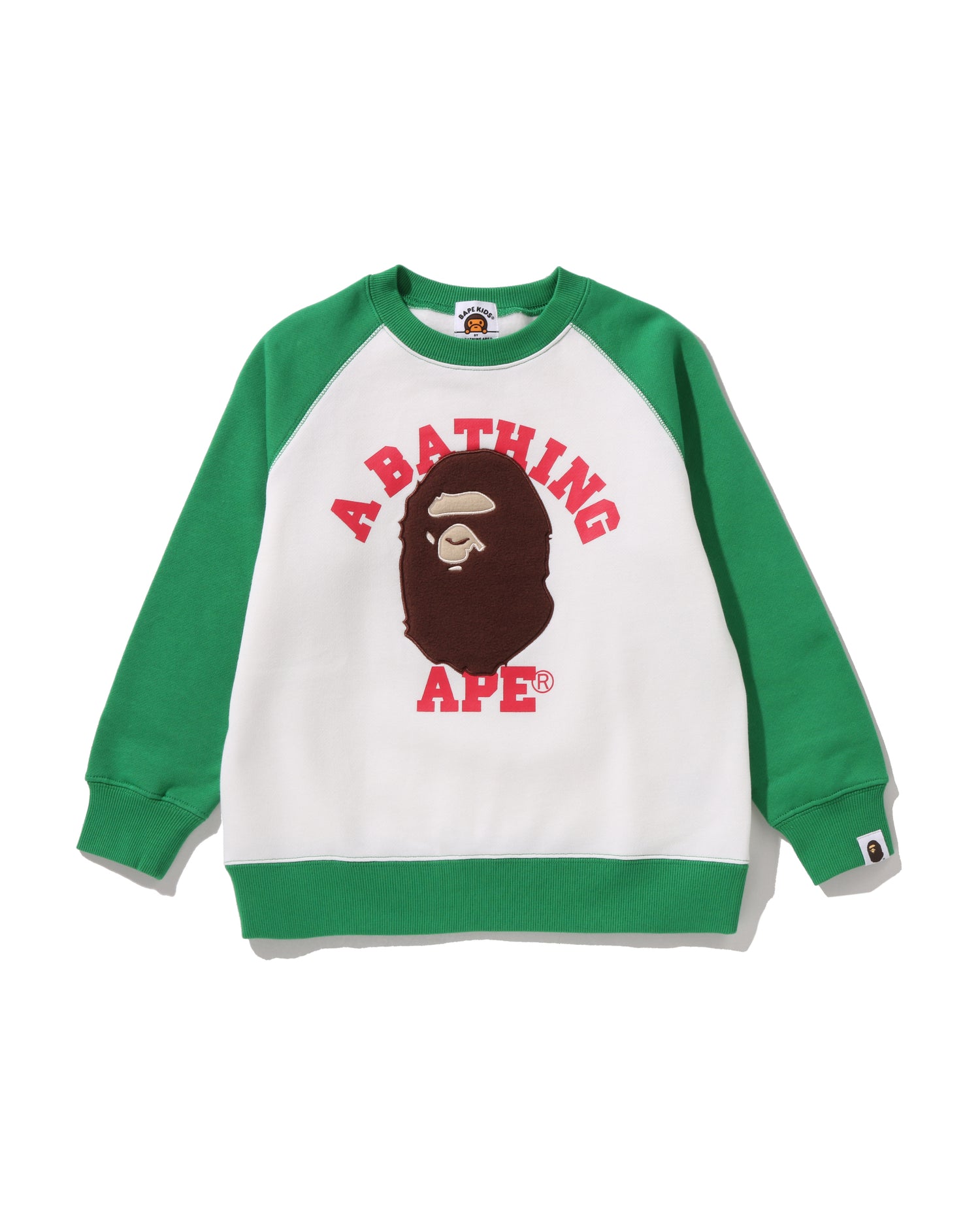 A BATHING APE® Kids Boa College Crewneck Sweatshirt | Bape