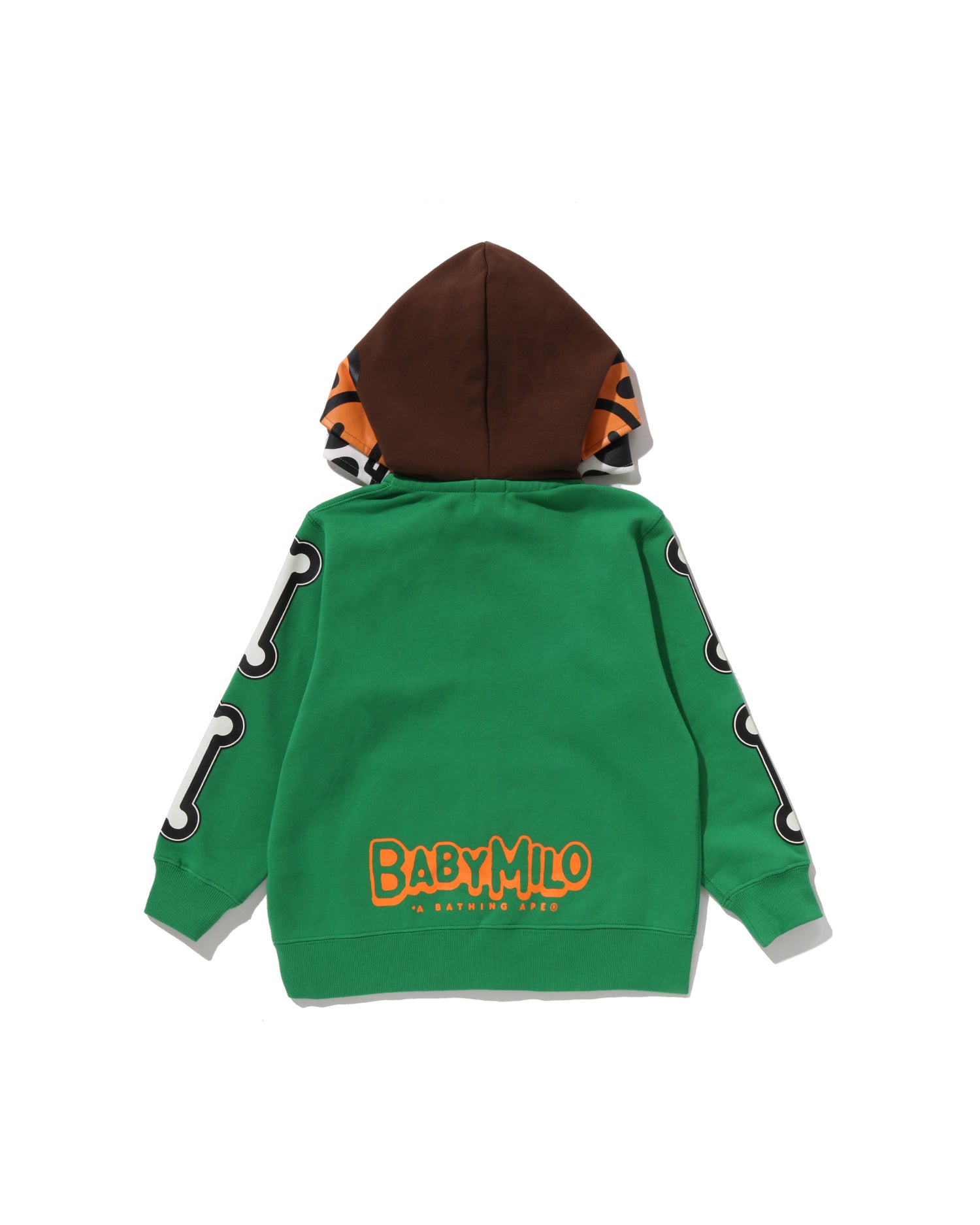 A BATHING APE® Kids Baby Milo Skull Zip Double Hoodie | Bape