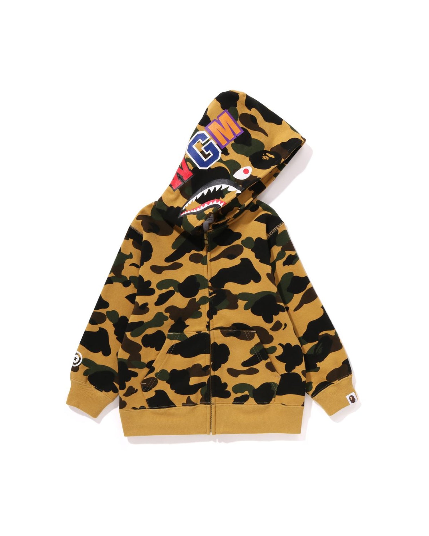 Store Bape yellow camp hoodie size XL