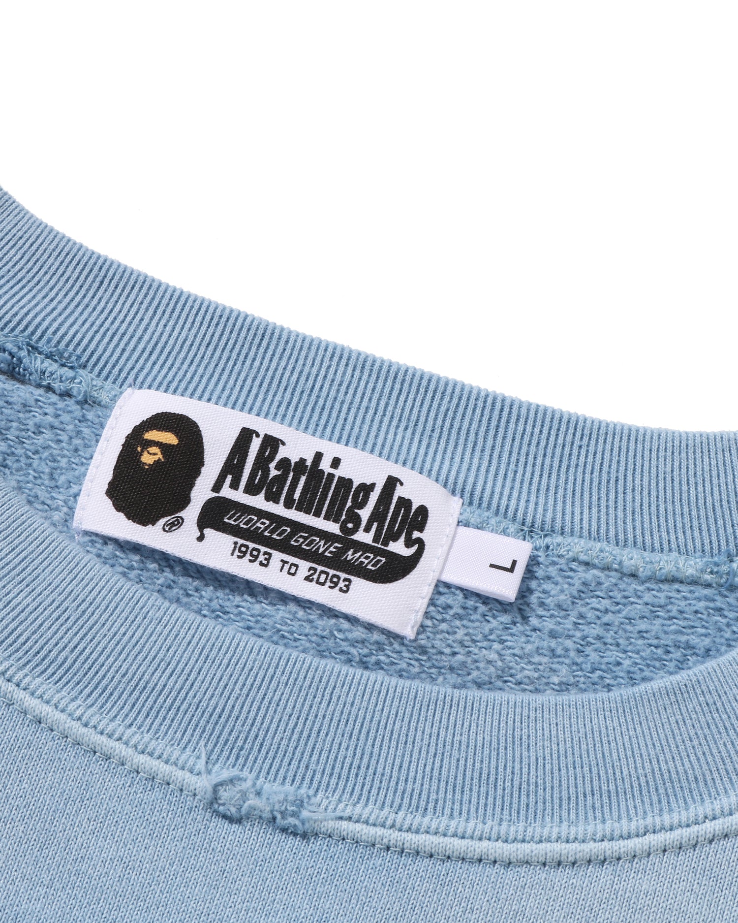 A BATHING APE® Destroy Washed Effect Relaxed Fit Crewneck