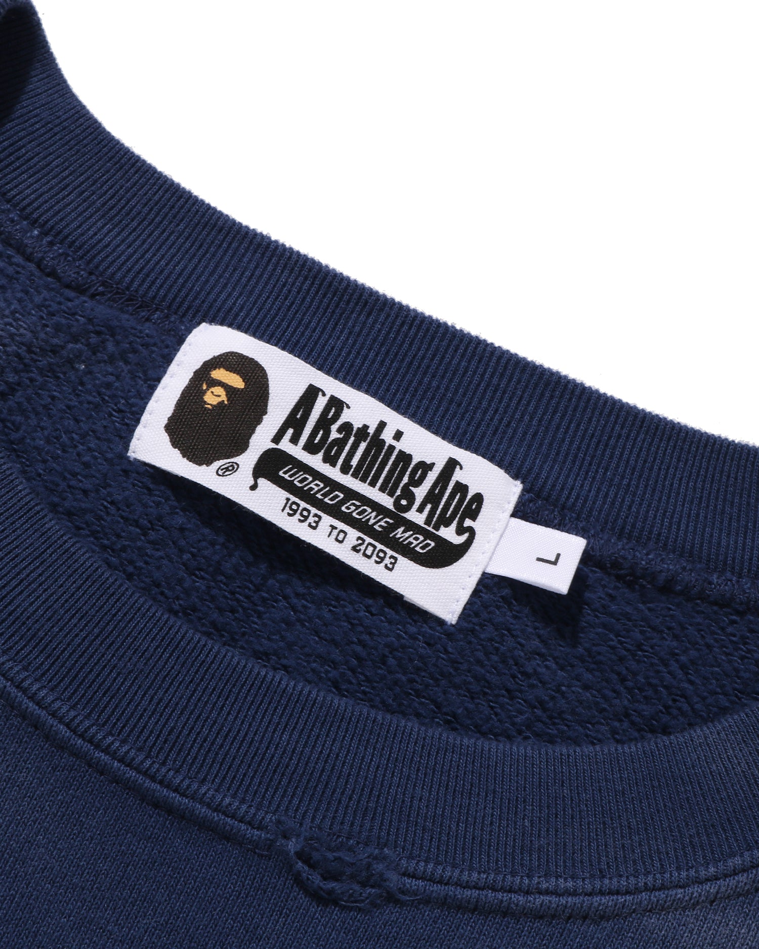 A BATHING APE® Destroy Washed Effect Relaxed Fit Crewneck