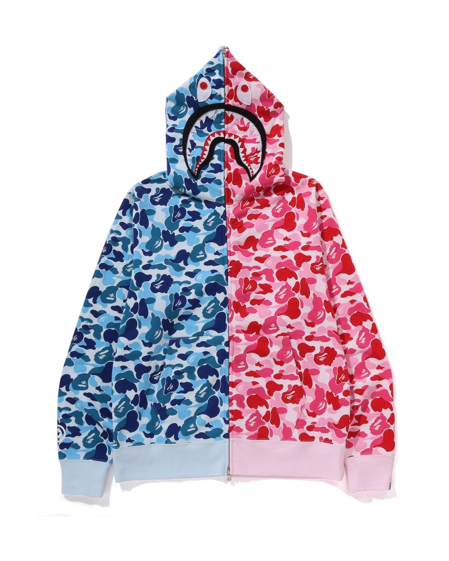 Bape Color A BATHING APE® Abc Camo Separate Shark Full Zip Hoodie | Bape official ...