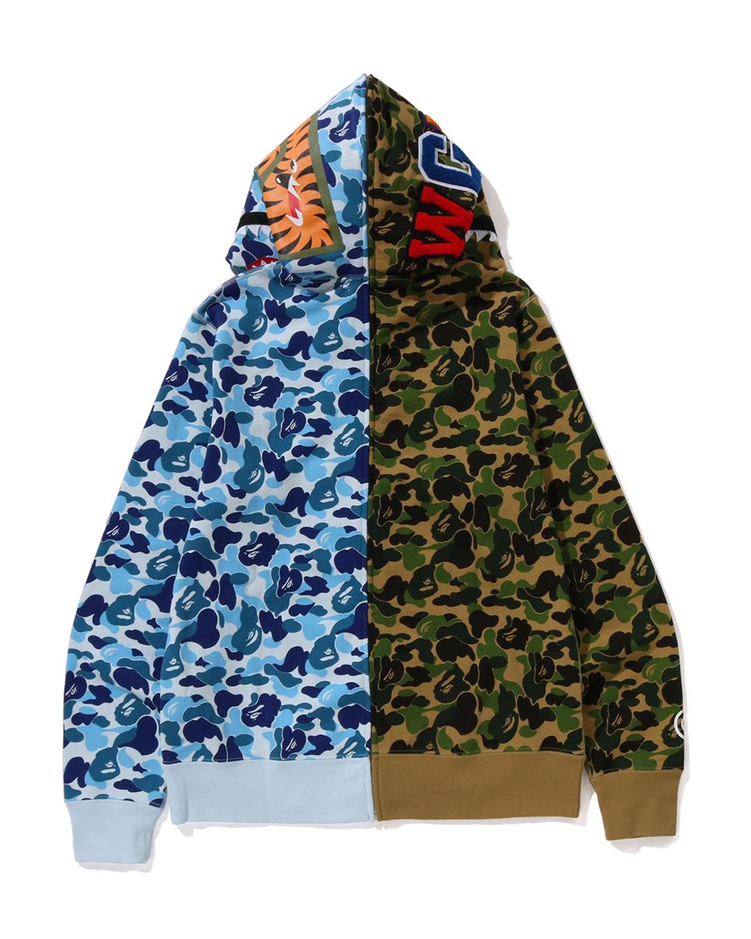 A BATHING APE® Abc Camo Separate Shark Full Zip Hoodie