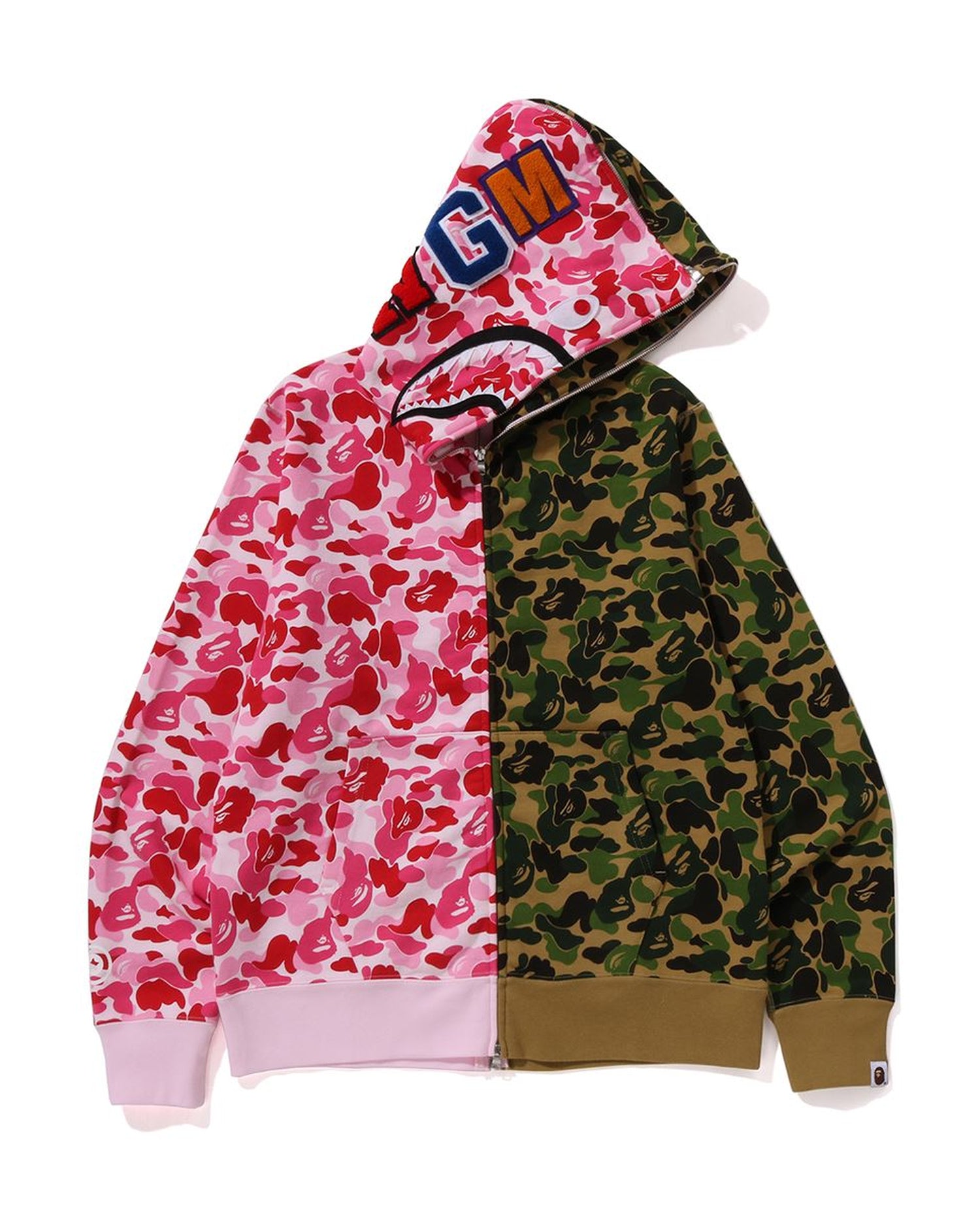 A BATHING APE® Abc Camo Separate Shark Full Zip Hoodie