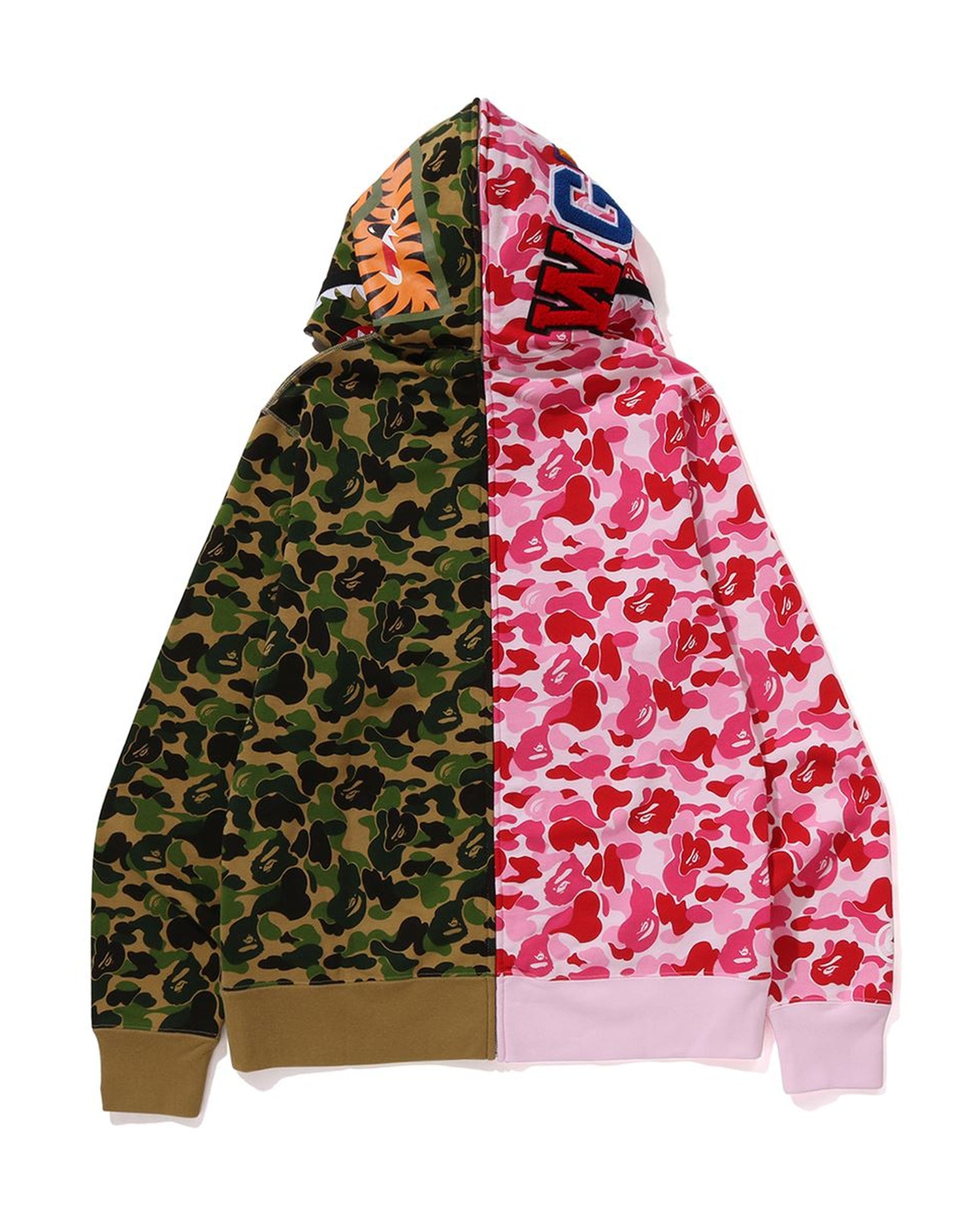 A BATHING APE® Abc Camo Separate Shark Full Zip Hoodie