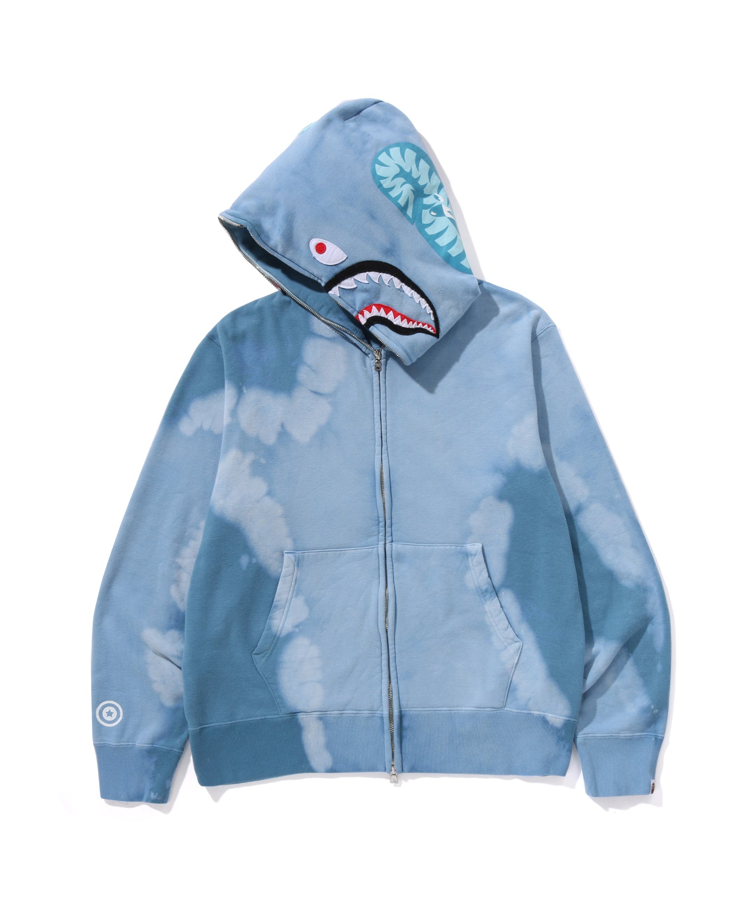 A BATHING APE® Hand Dye Shark Full Zip Hoodie | Bape