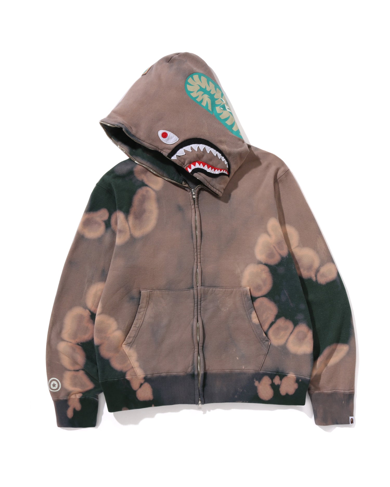 APE BAPE KAWS ワッペン HEAD パーカー スウェット XL 黒 - メンズ