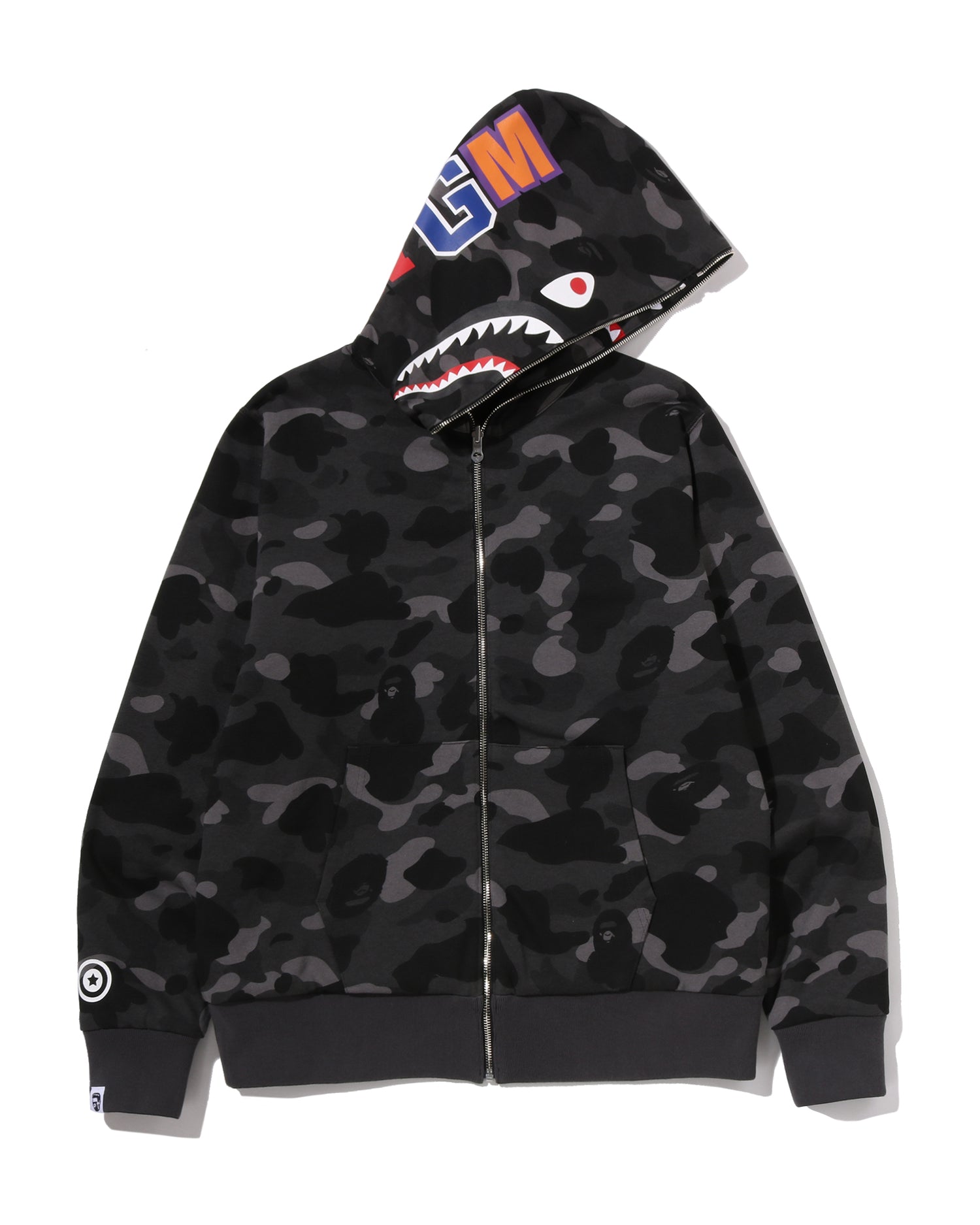 A BATHING APE® Color Camo Reversible Shark Full Zip Hoo | Bape