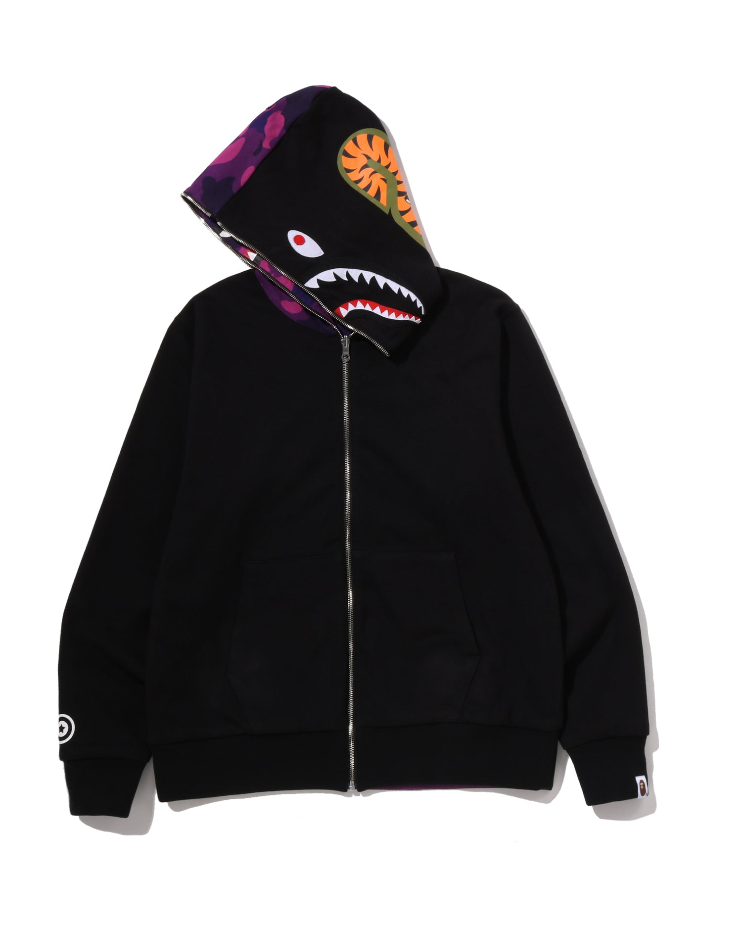A BATHING APE® Color Camo Reversible Shark Full Zip Hoo | Bape