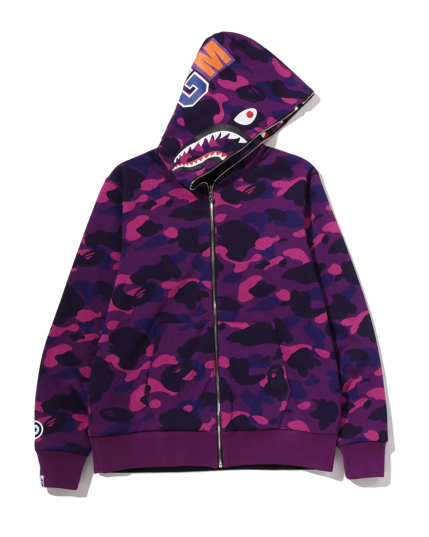 A BATHING APE® Color Camo Reversible Shark Full Zip Hoo | Bape