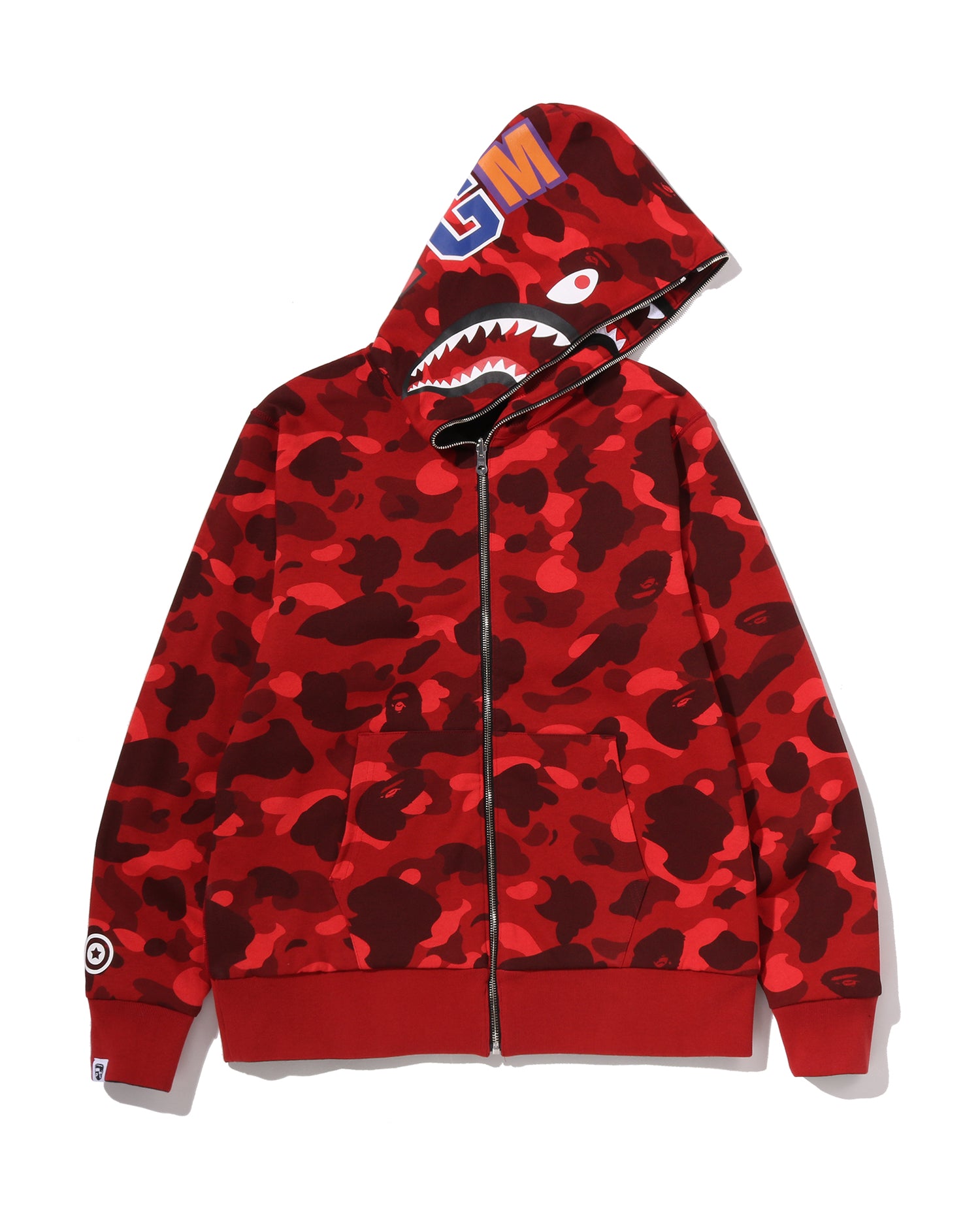 A BATHING APE® Color Camo Reversible Shark Full Zip Hoo | Bape