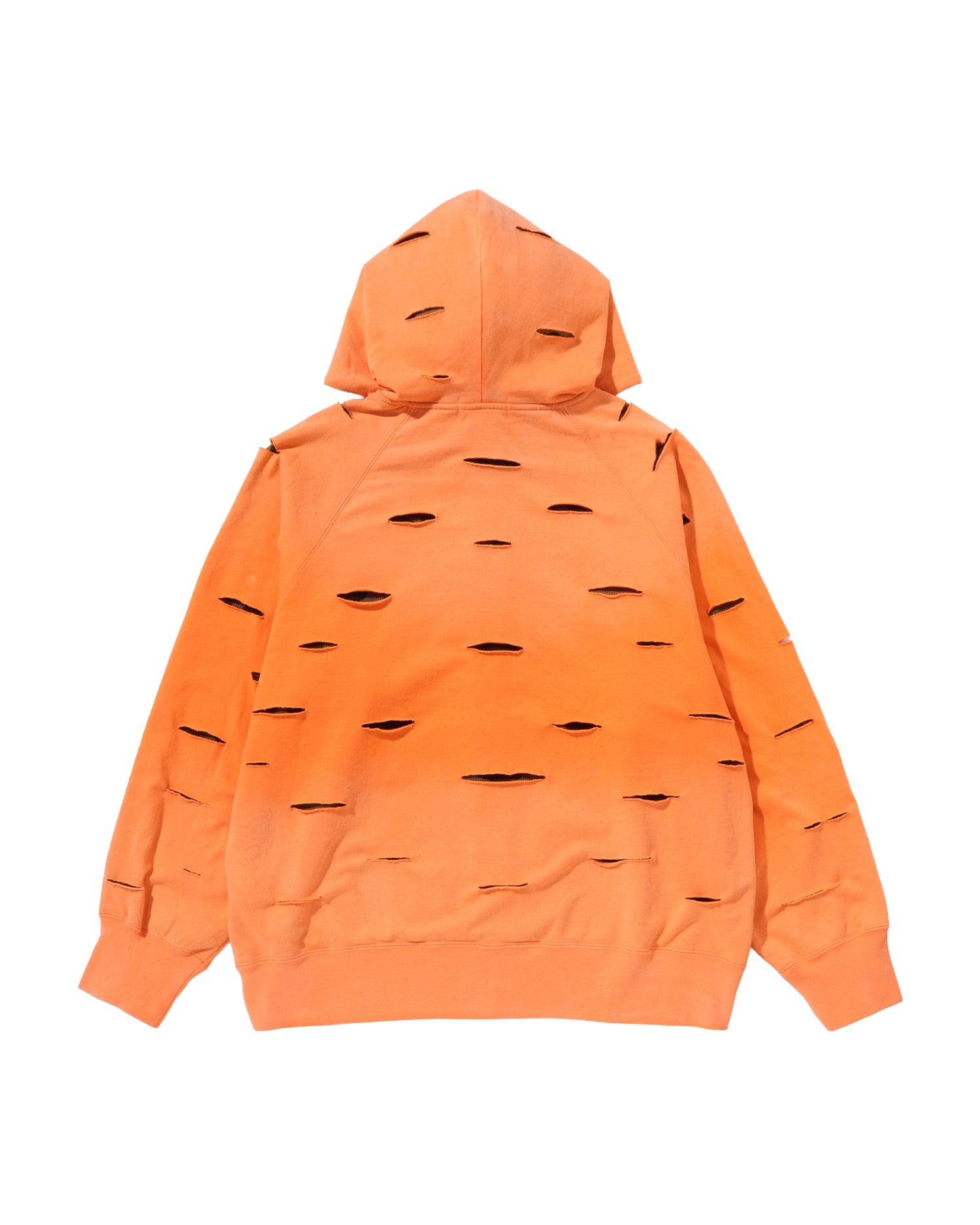 A BATHING APE® Destroy Layered Relaxed Zip Hoodie | Bape official