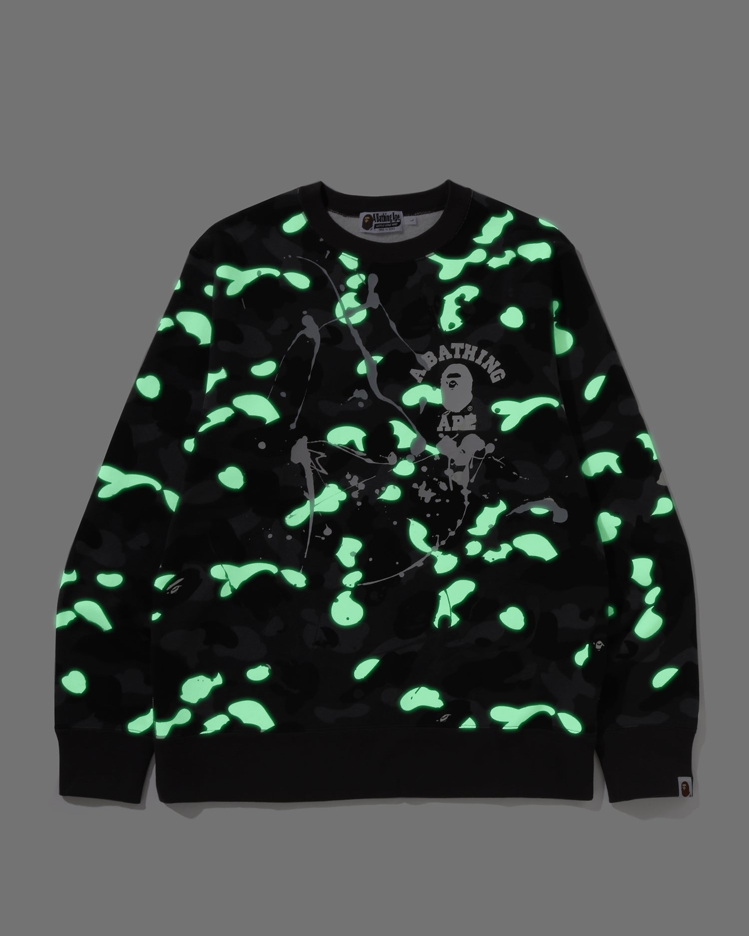 A BATHING APE® City Camo Painting Crewneck Sweatshirt | Bape