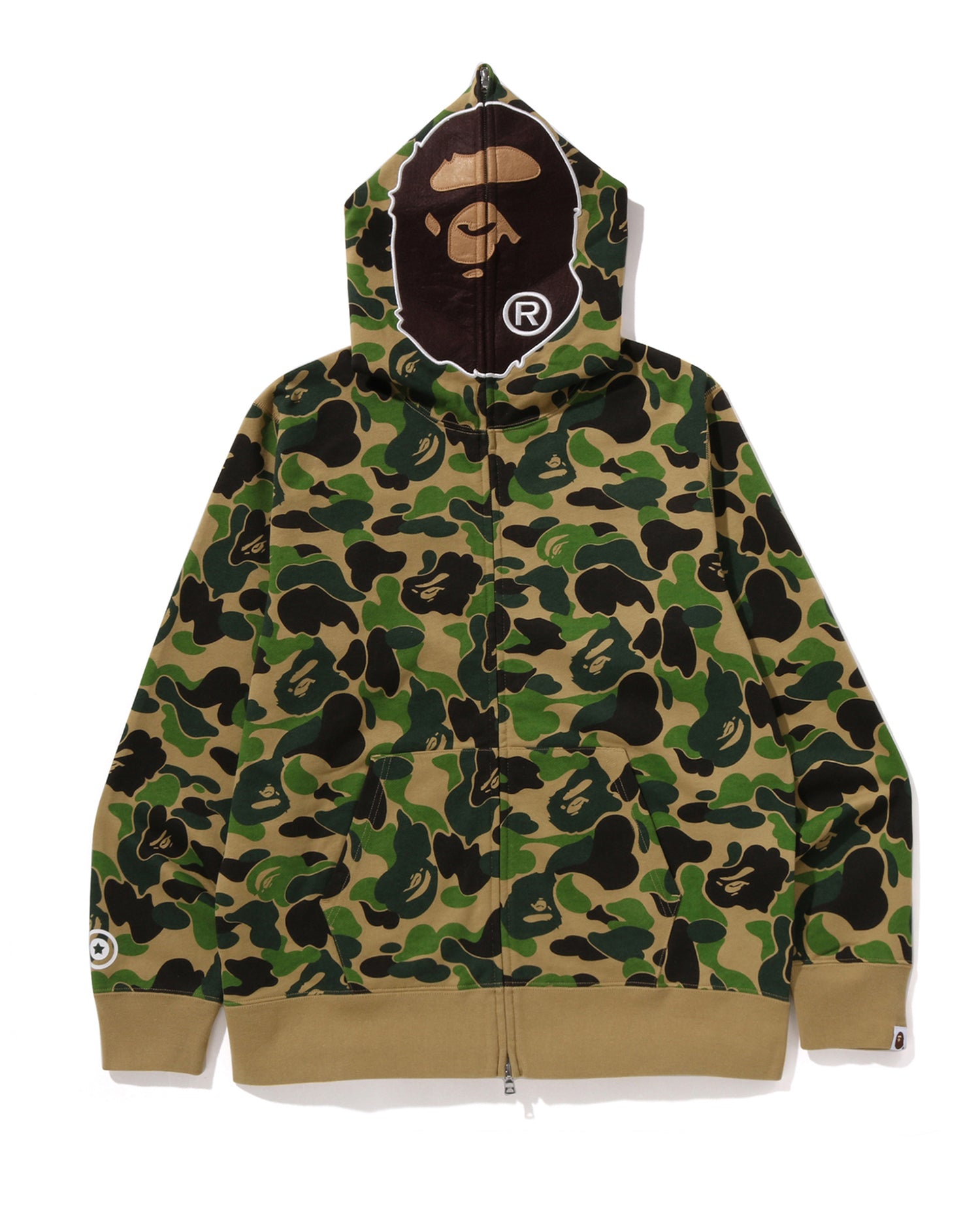 A BATHING APE フルジップパーカー マルチカモ A BATHING APE® Abc Camo 2nd Ape Full Zip Hoodie | Bape