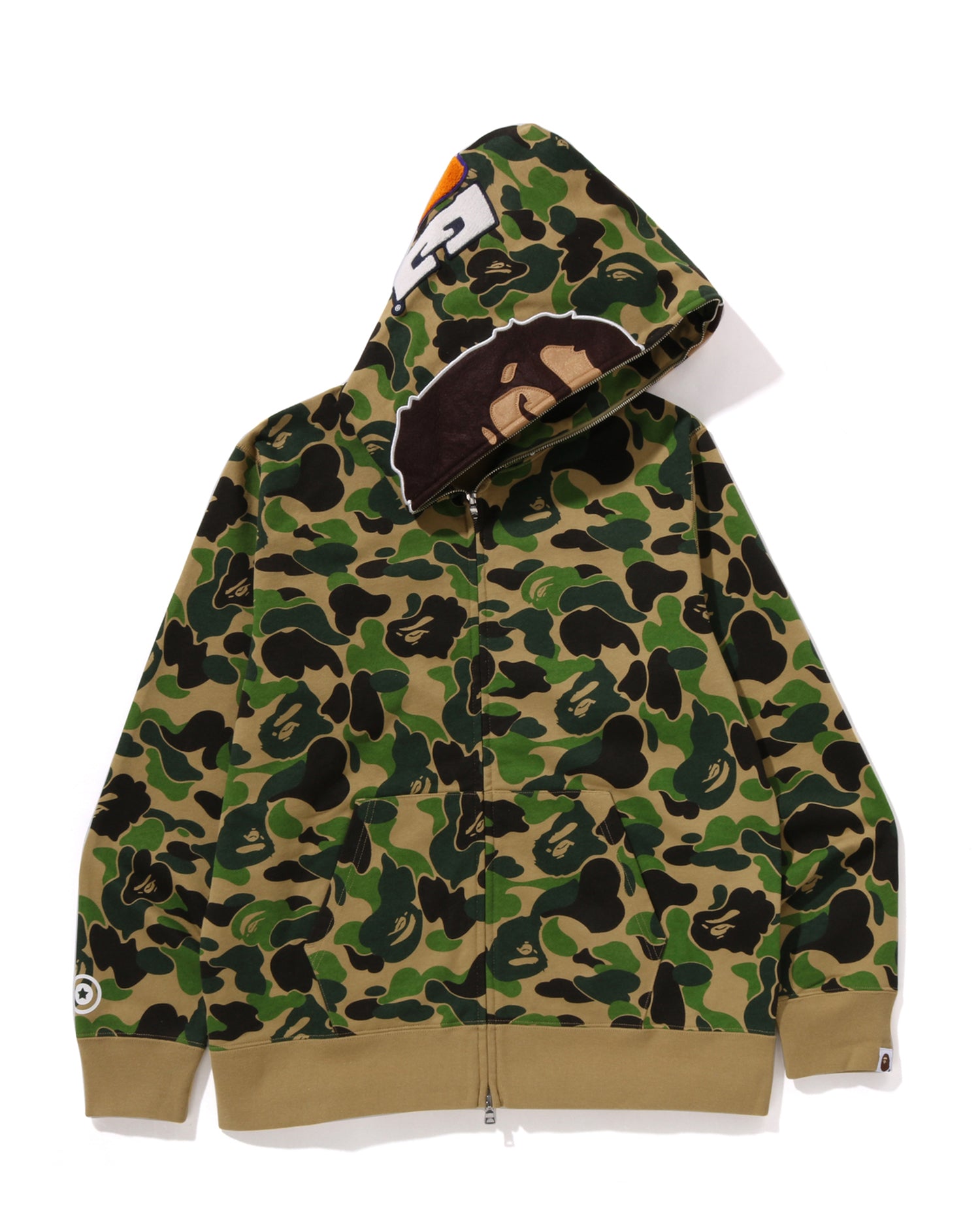 .*様 a bathing ape A BATHING APE® Abc Camo Separate Shark Full Zip Hoodie