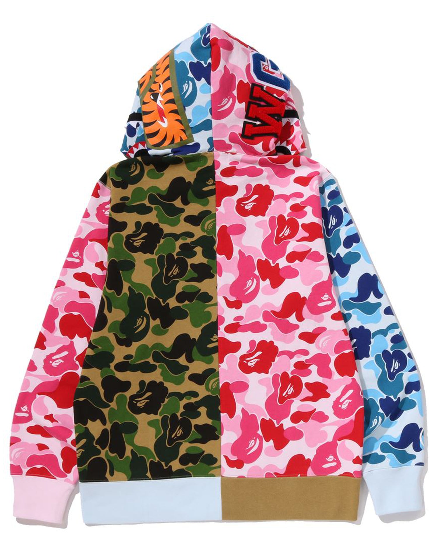 A BATHING APE® Abc Camo Crazy Shark Full Zip Hoodie | Bape