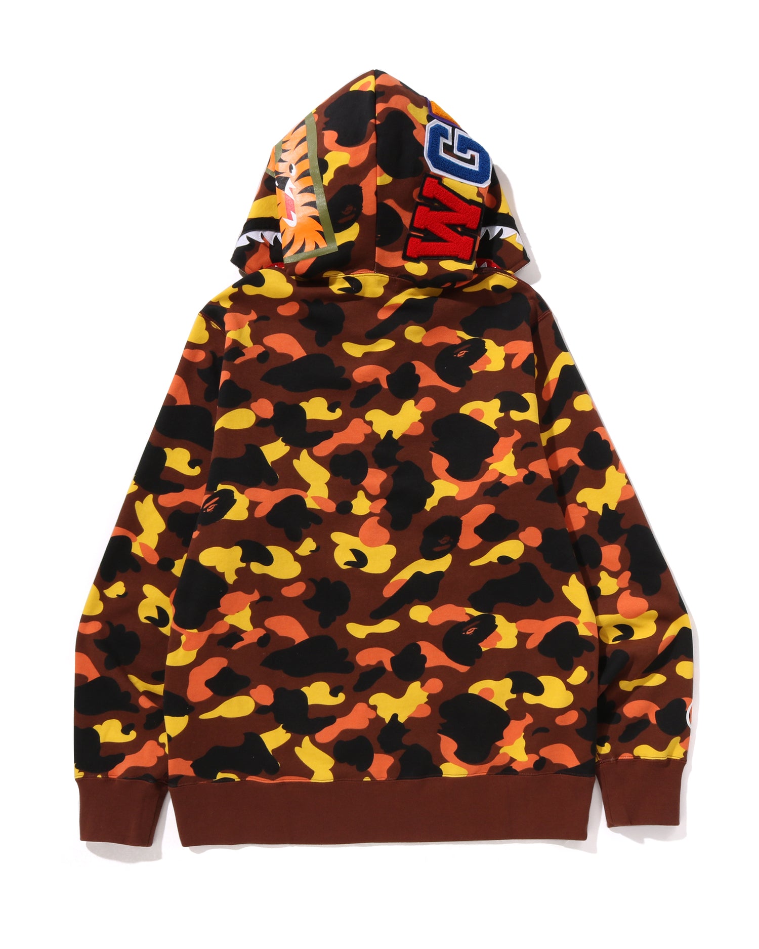 トップス Bape 1st camo shark full zip hoodie A Bathing Ape Camo Shark Full Zip Hoodie 'Olive Green' 1E80