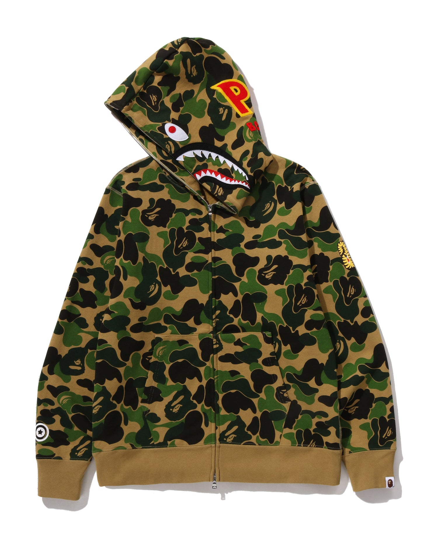 A BATHING APE® Abc Camo 2nd Shark Full Zip Hoodie | Bape official