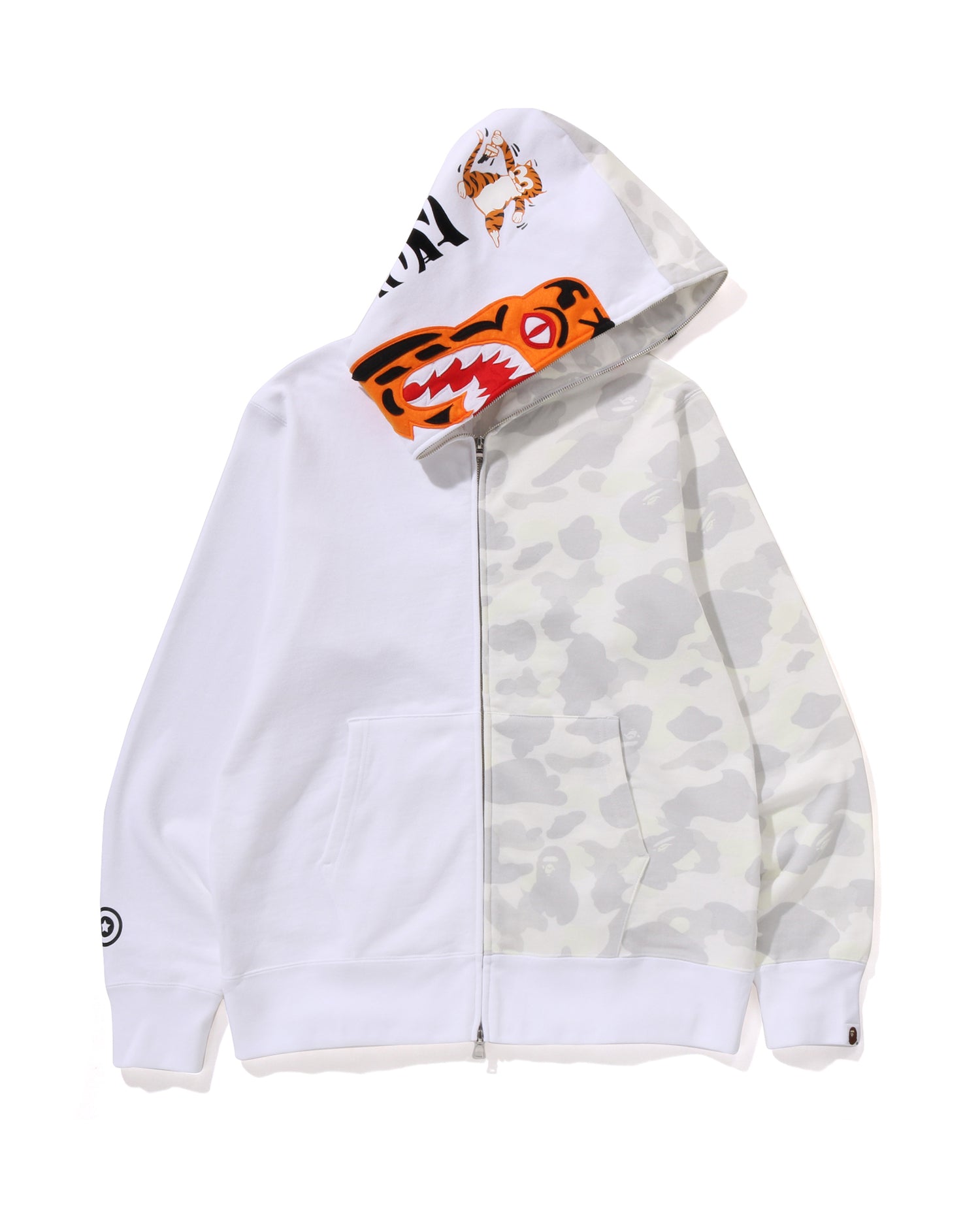 A BATHING APE® City Camo Tiger Shark Full Zip Hoodie | Bape