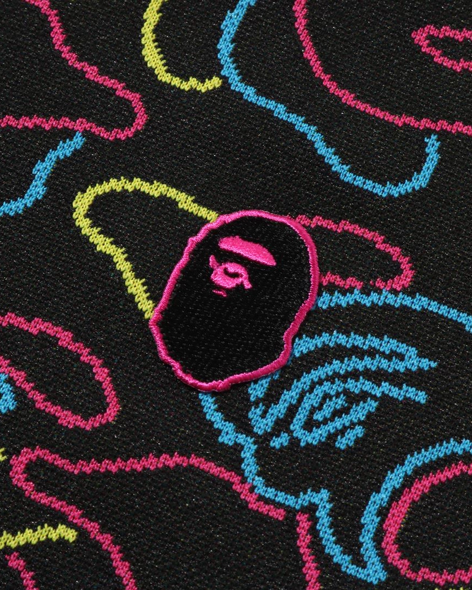 A BATHING APE® Neon Camo Jacquard Track Jacket | Bape