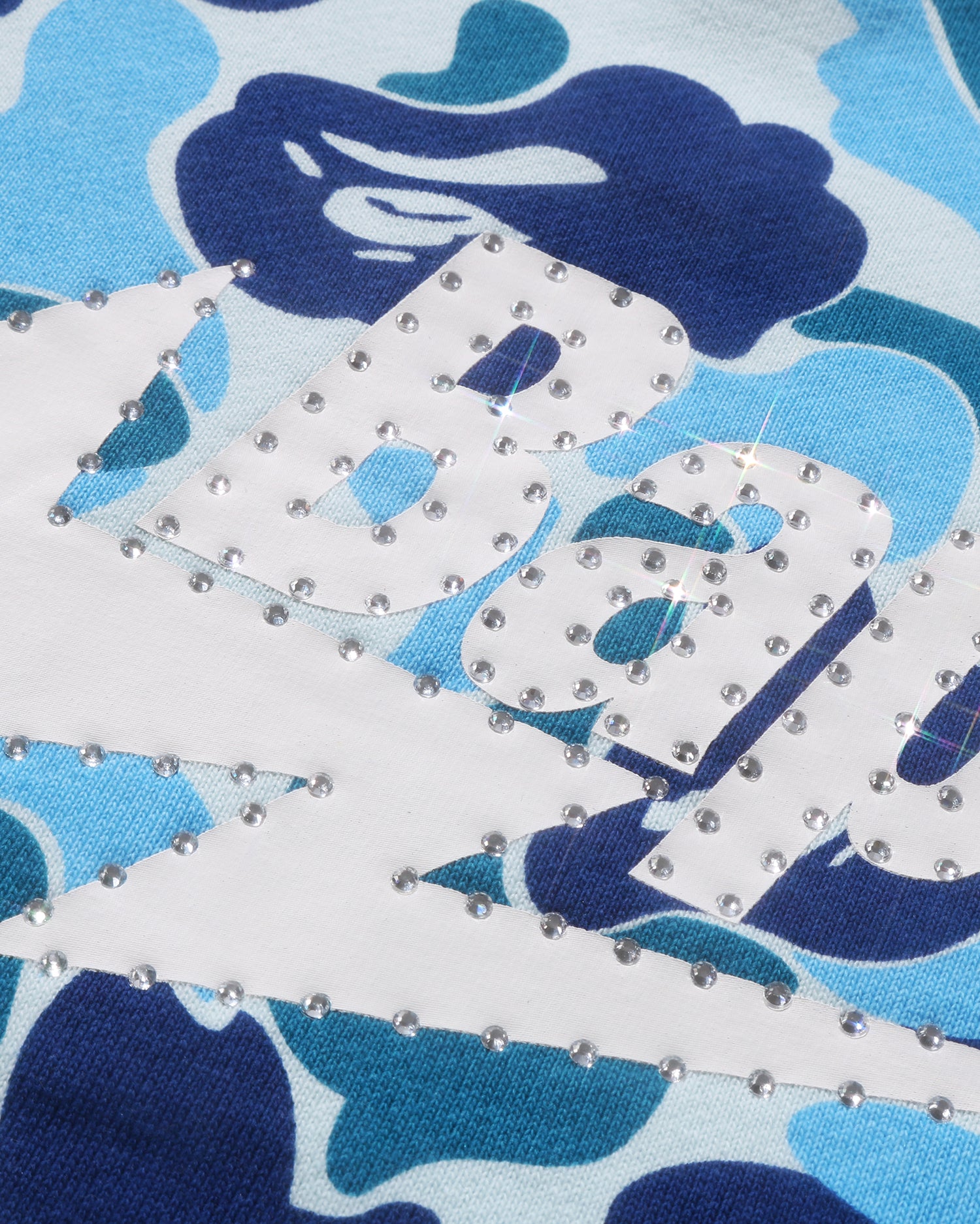 A BATHING APE® Abc Camo Rhinestone BAPE STA Crewneck Sweatshirt