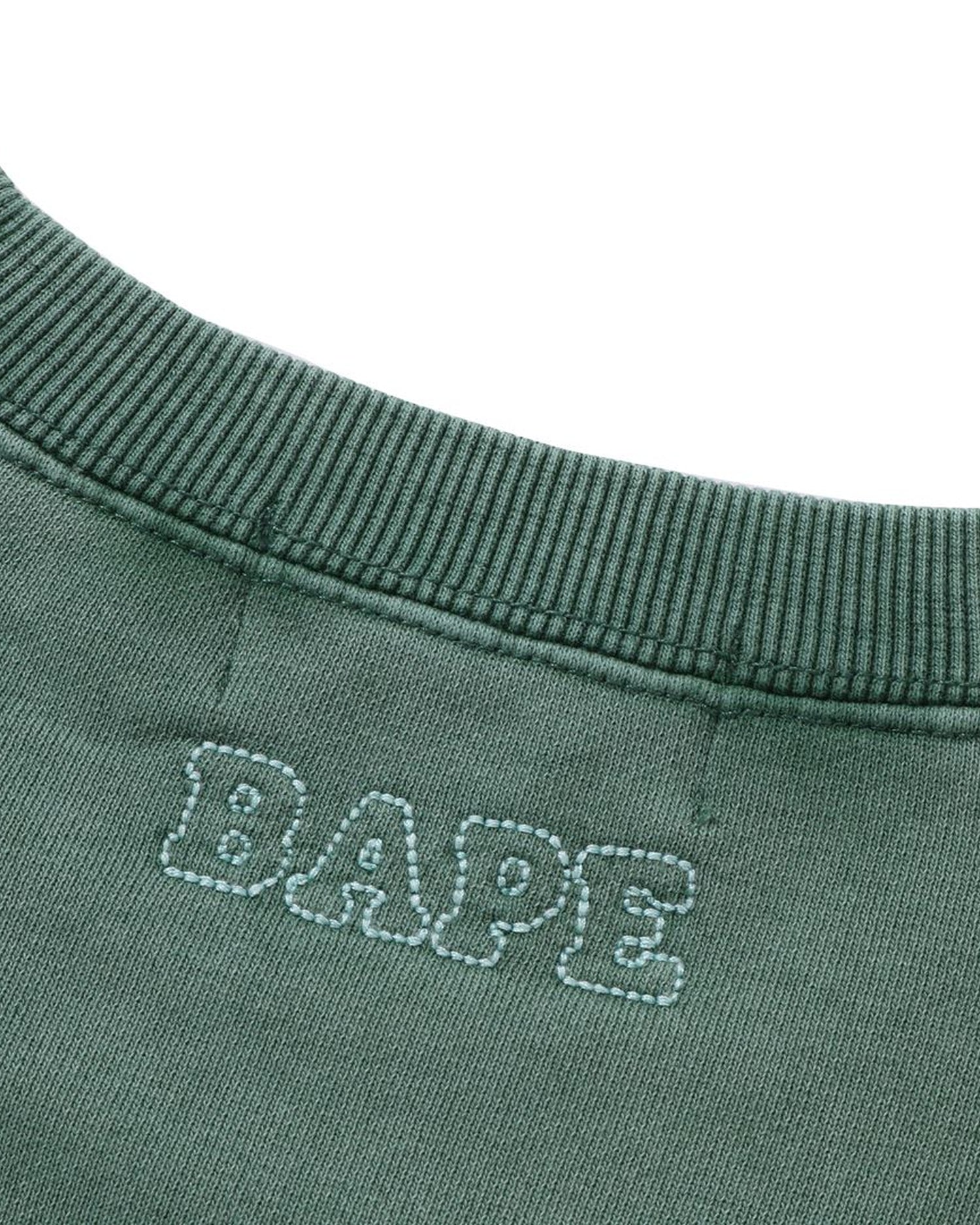 A BATHING APE® Washed Effect College Patch Relaxed Fit