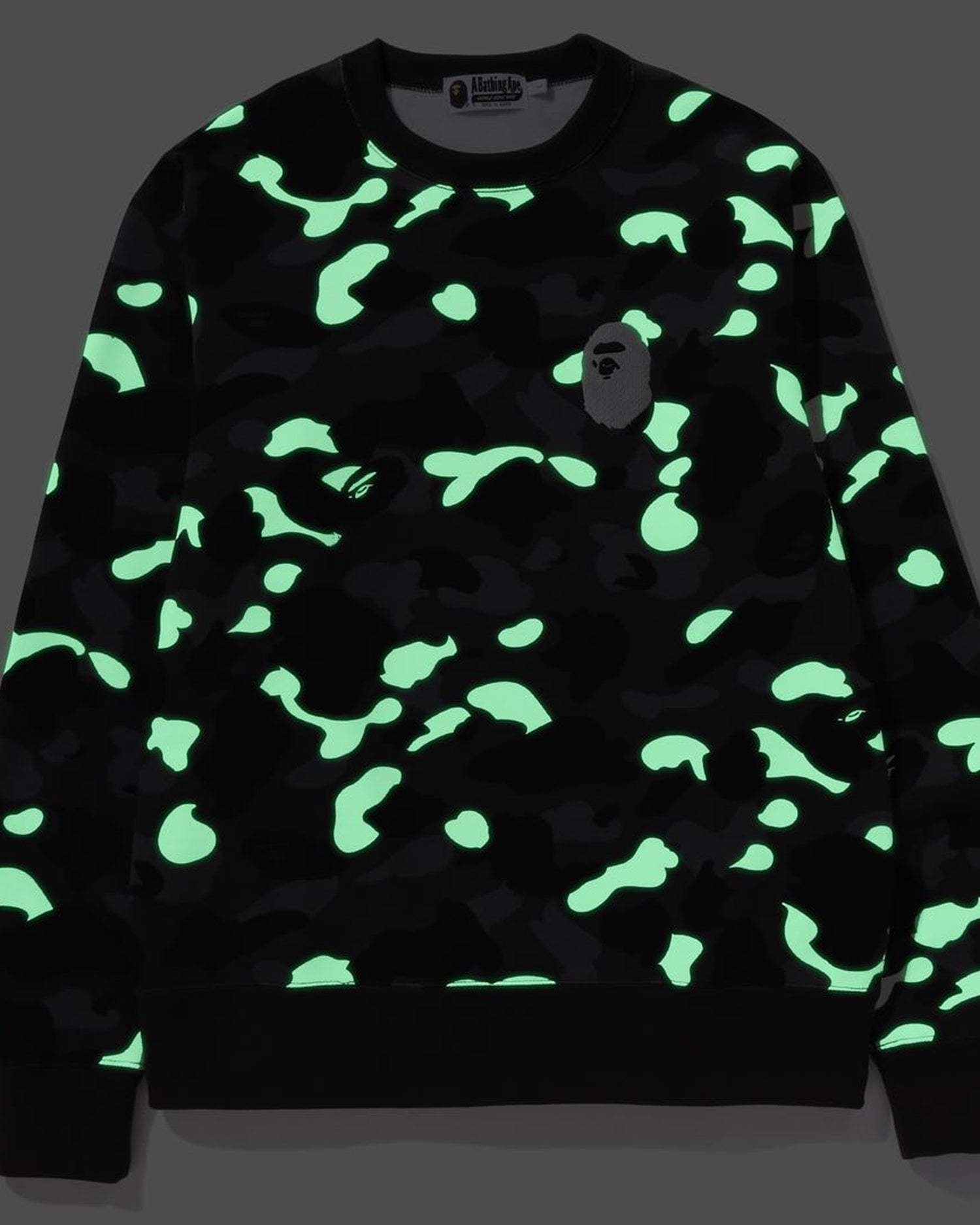 A BATHING APE® City Camo Large Ape Head Crewneck | Bape
