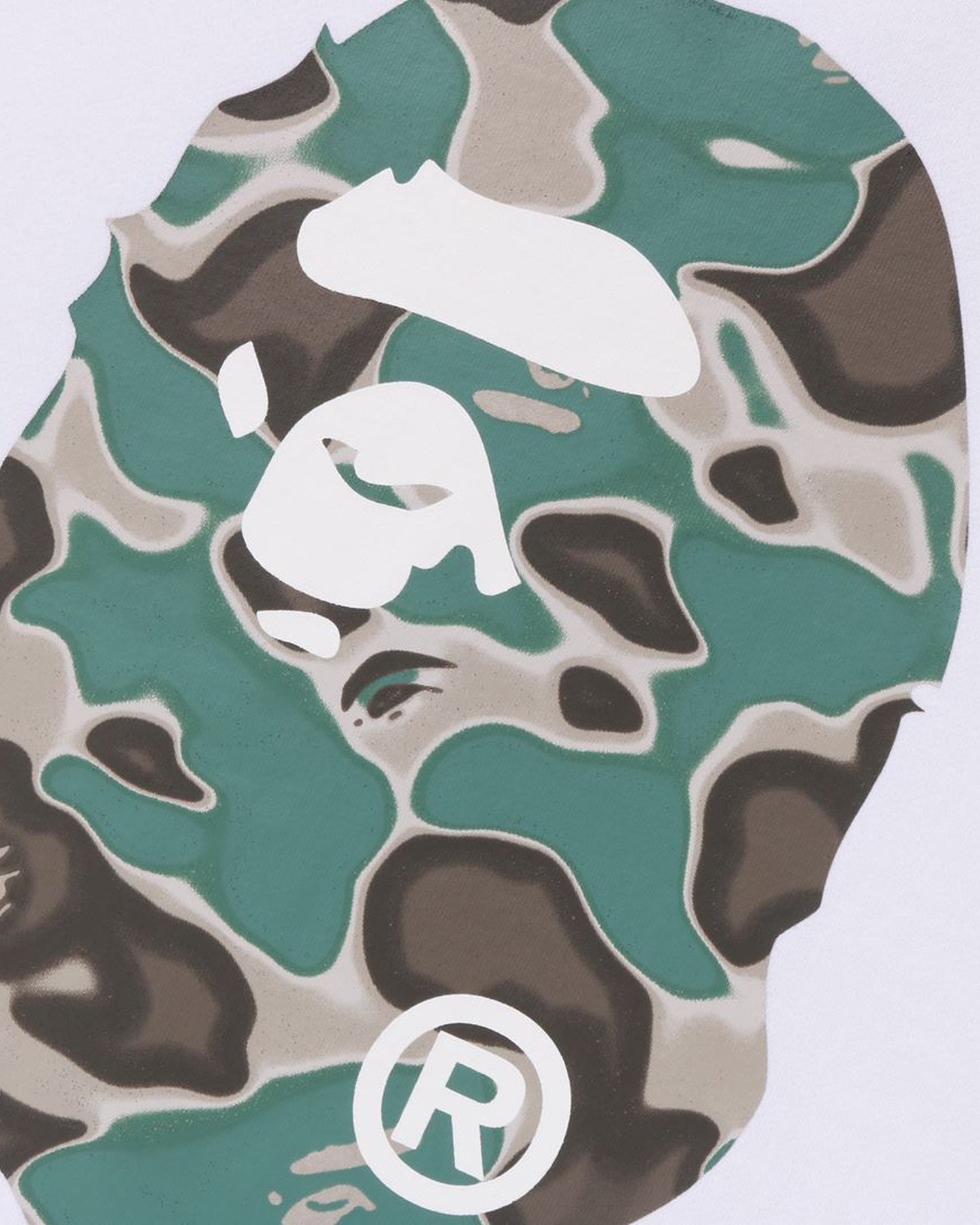 A BATHING APE® Liquid Camo Ape Head Crewneck Sweat | Bape official