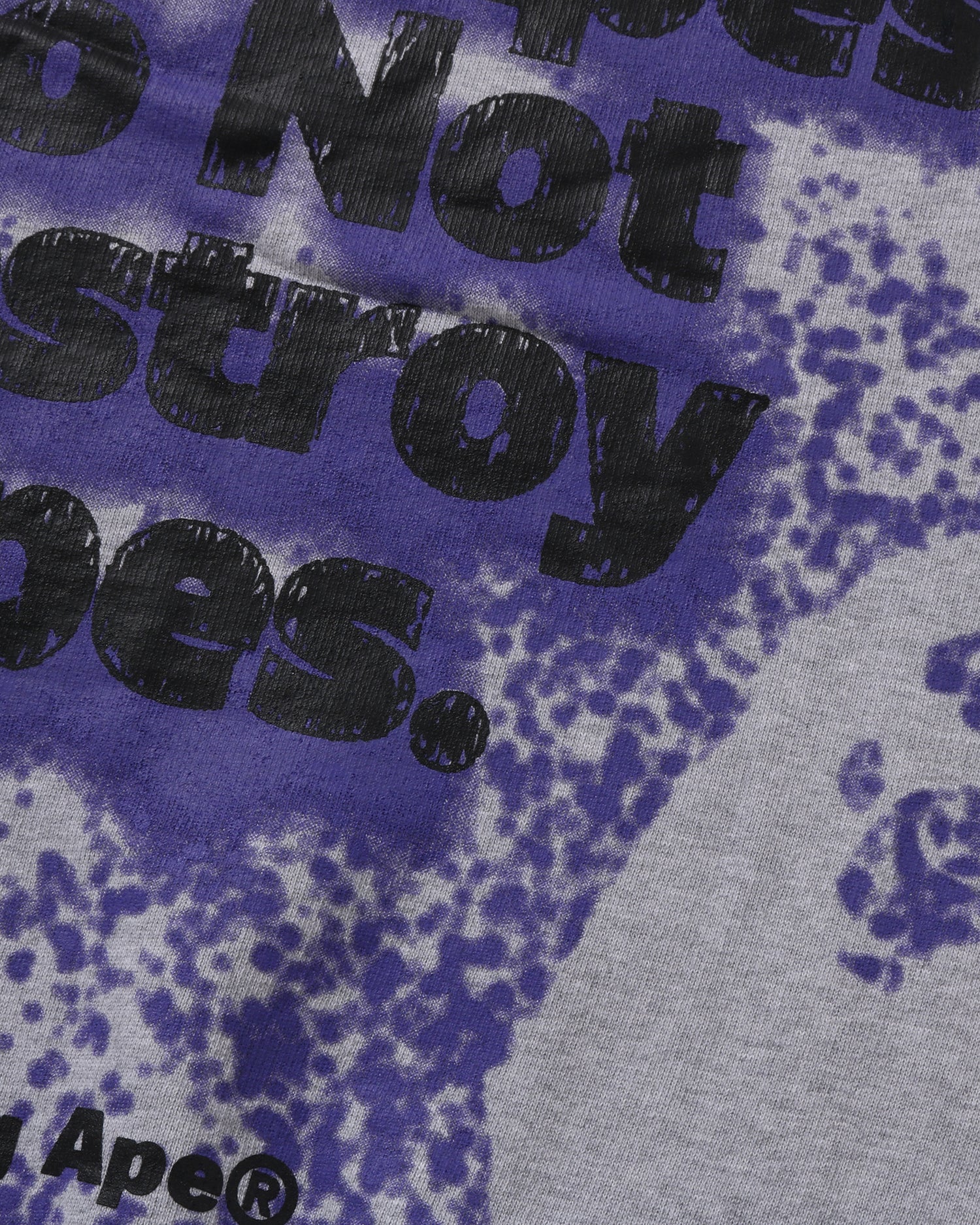 トップス bqpe A BATHING APE® Spray Print Logo Relaxed Fit Crewneck