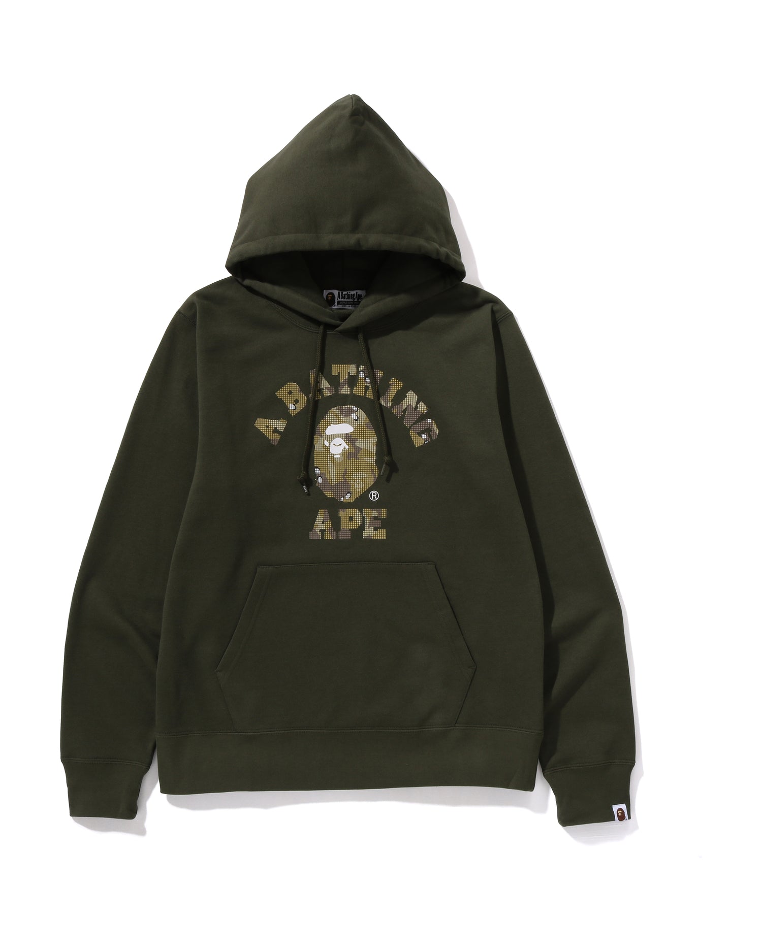 A BATHING APE Bitmap College Pullover Hoodie Bape official website INT. BAPE.COM